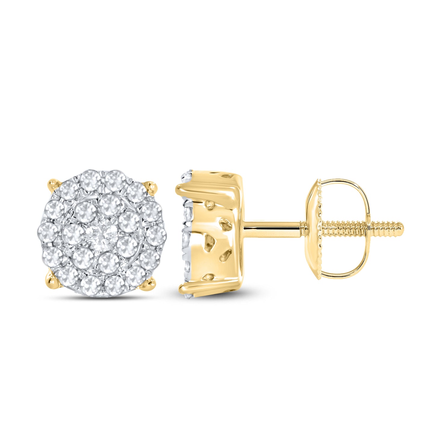 10K Yellow Gold 0.25 ctw Diamond Earrings