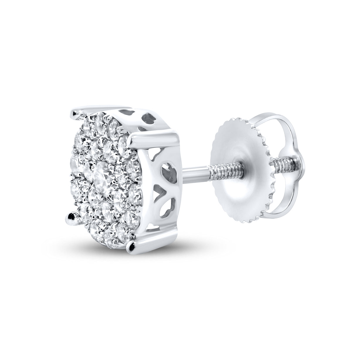 10Kt White Gold 0.43 ctw Diamond Earrings