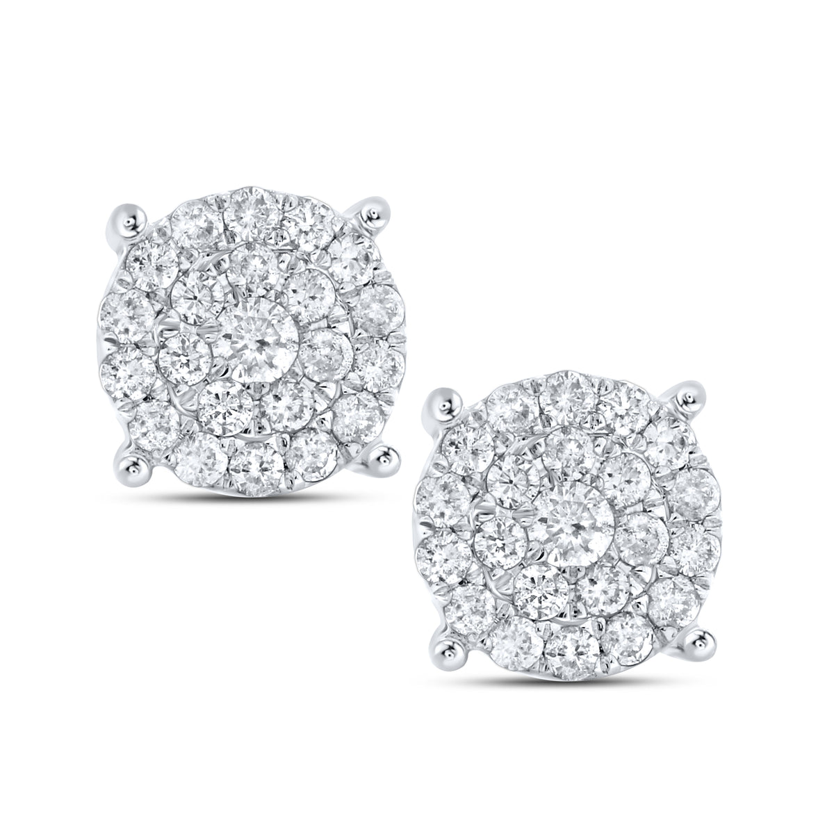 10Kt White Gold 0.43 ctw Diamond Earrings
