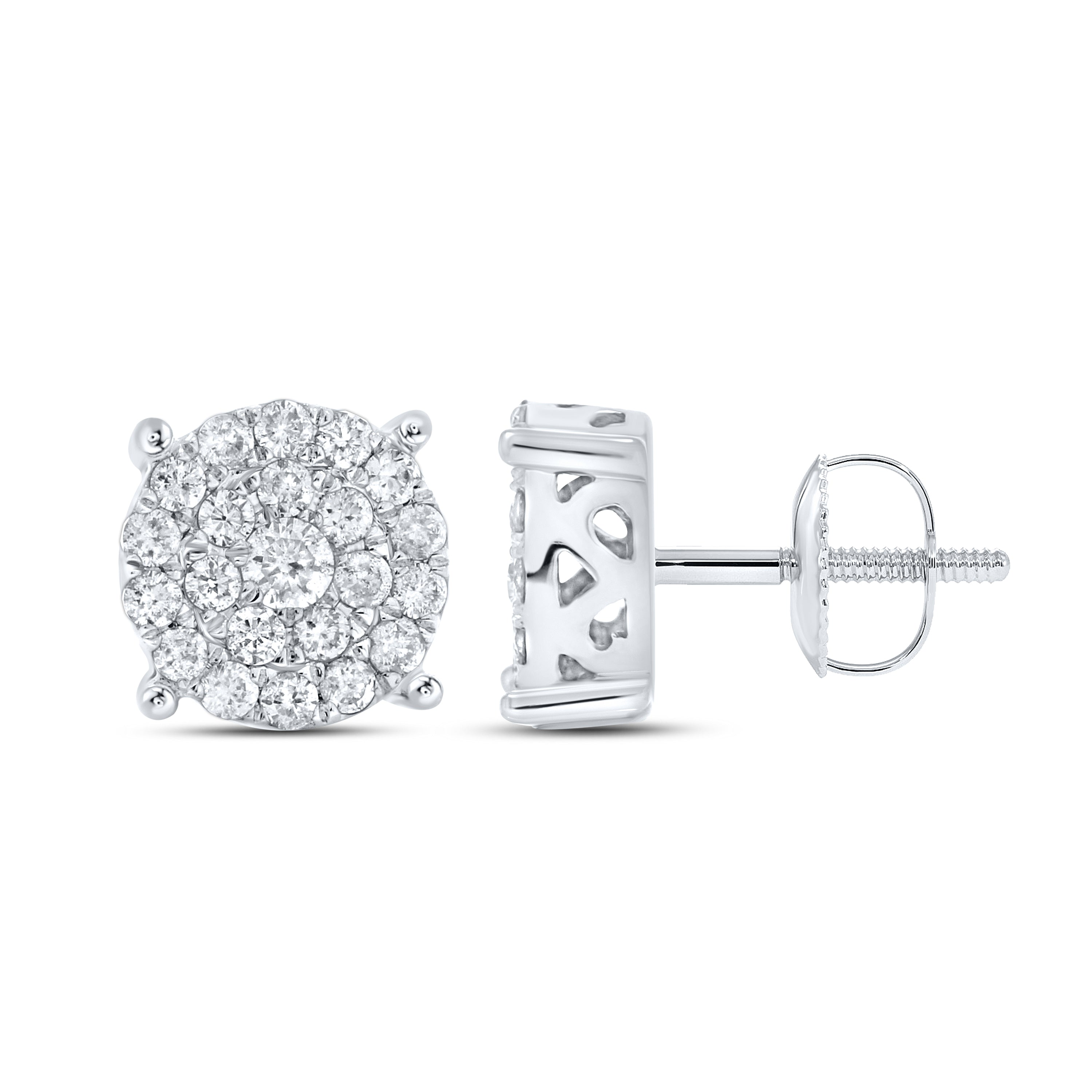 10Kt White Gold 0.43 ctw Diamond Earrings