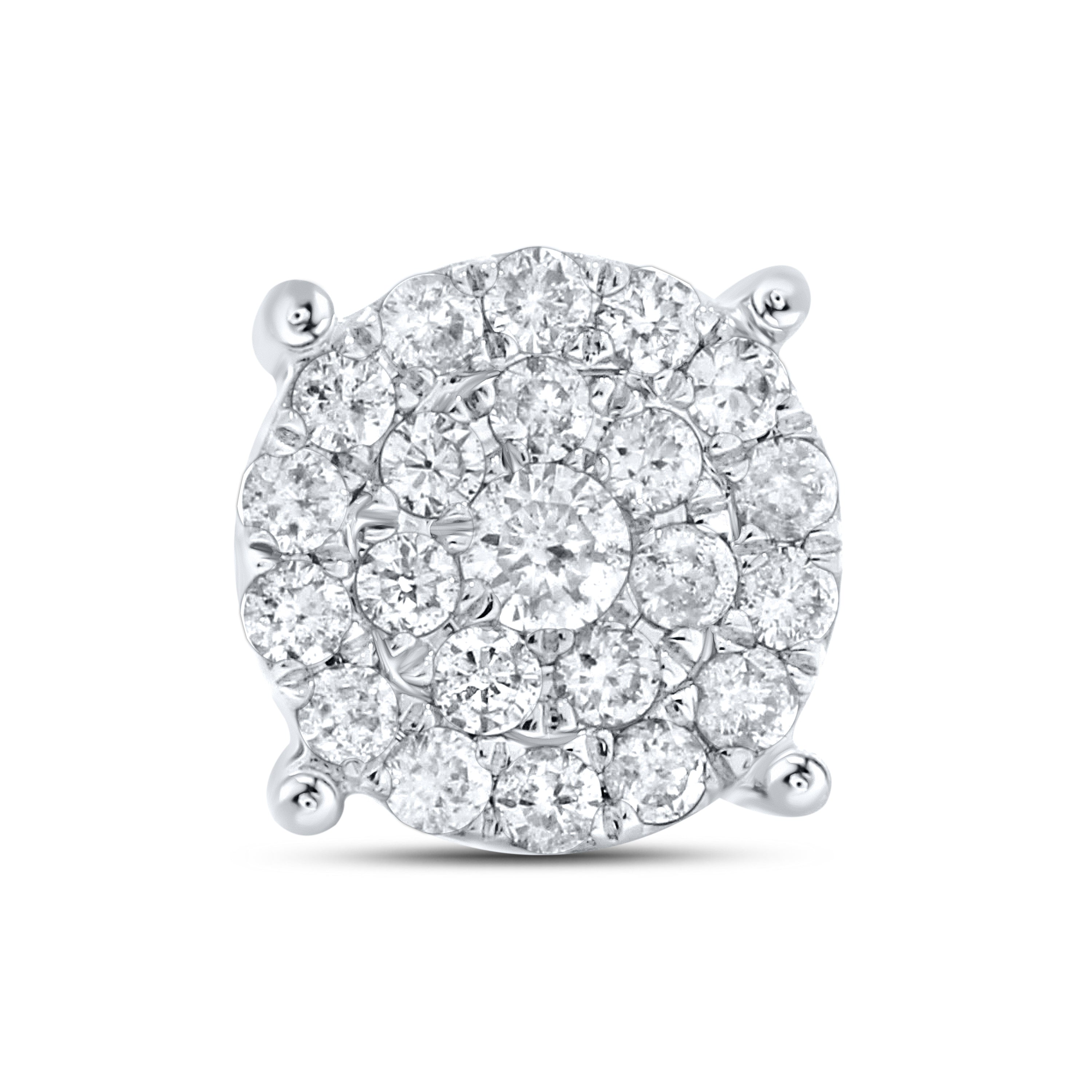 10Kt White Gold 0.43 ctw Diamond Earrings