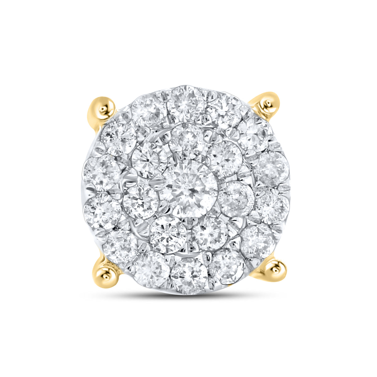10K Yellow Gold 0.42 ctw Diamond Earrings