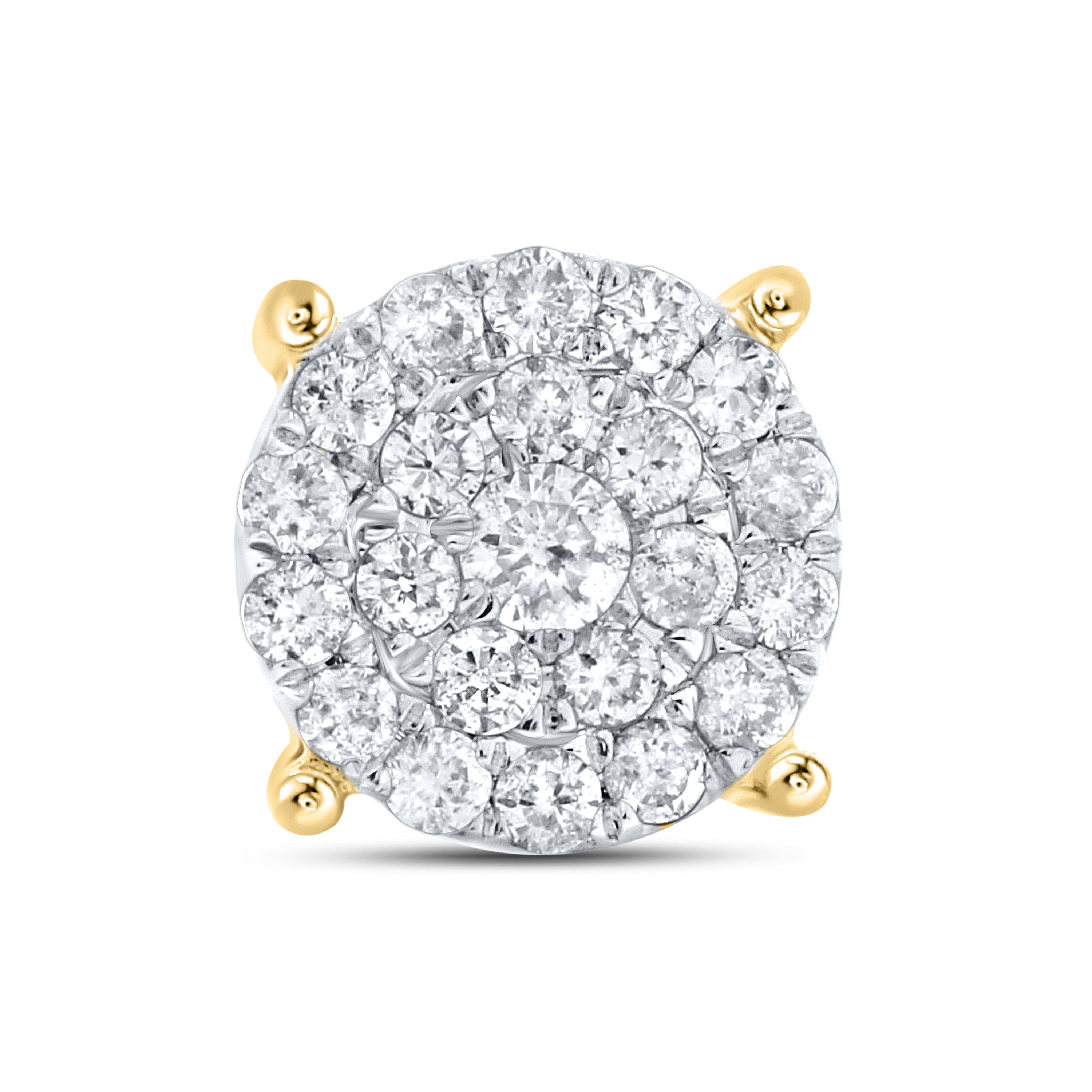 10KT Yellow Gold 0.42 CTW Diamond Earrings