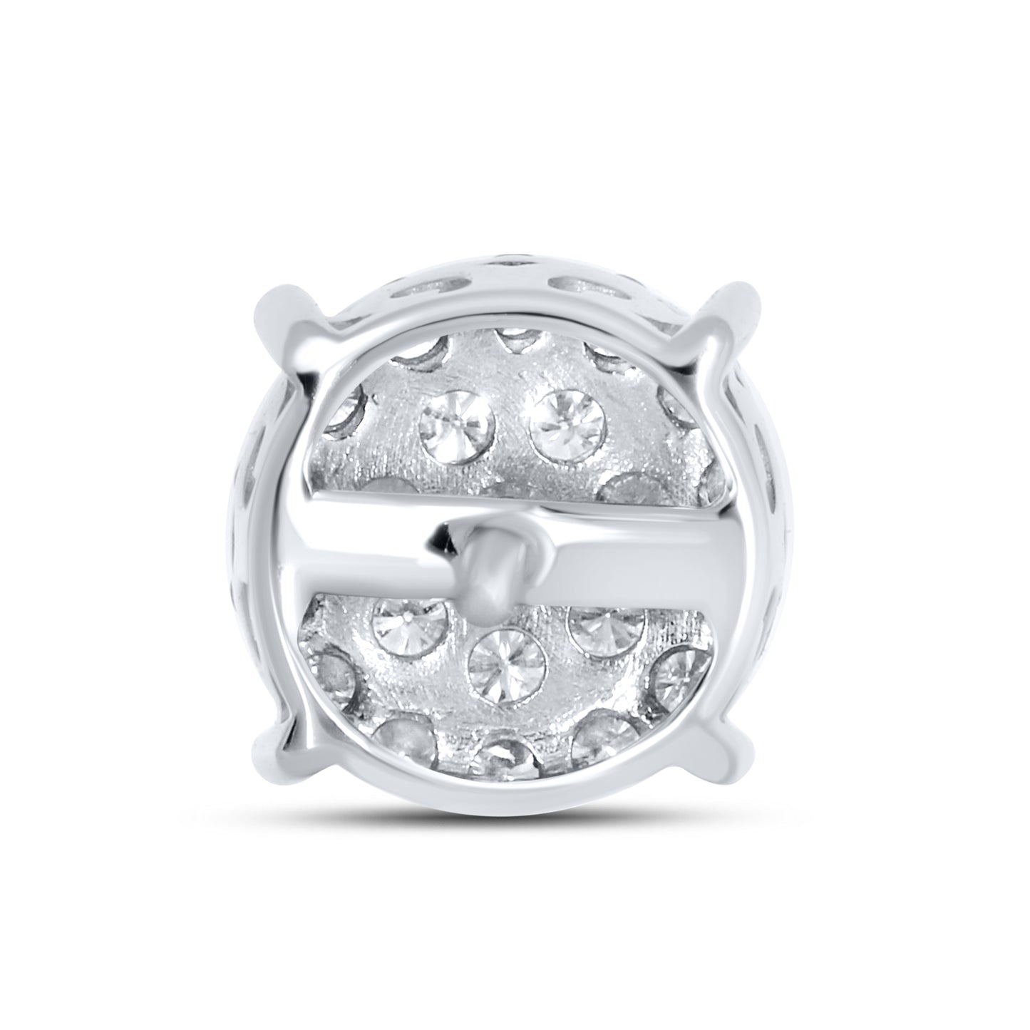 10KT White GOLD 0.70 CTW Diamond Earrings