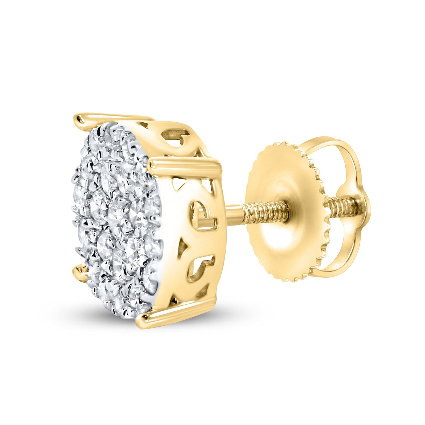 10KT YELLOW GOLD 0.72 CTW DIAMOND EARRINGS