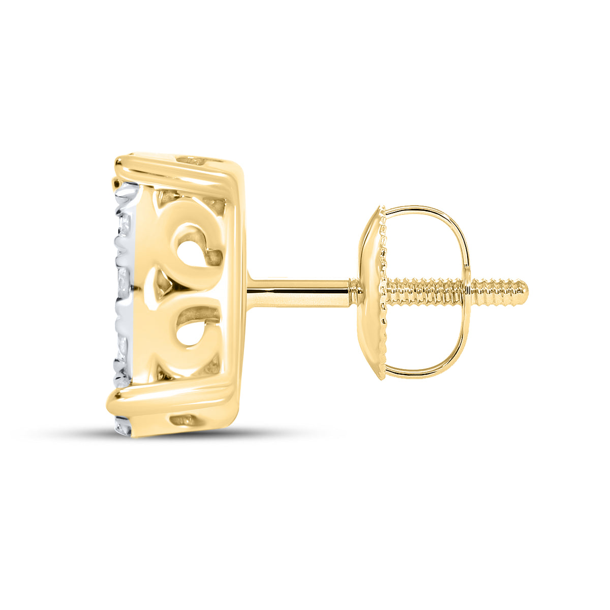 10KT YELLOW GOLD 0.72 CTW DIAMOND EARRINGS