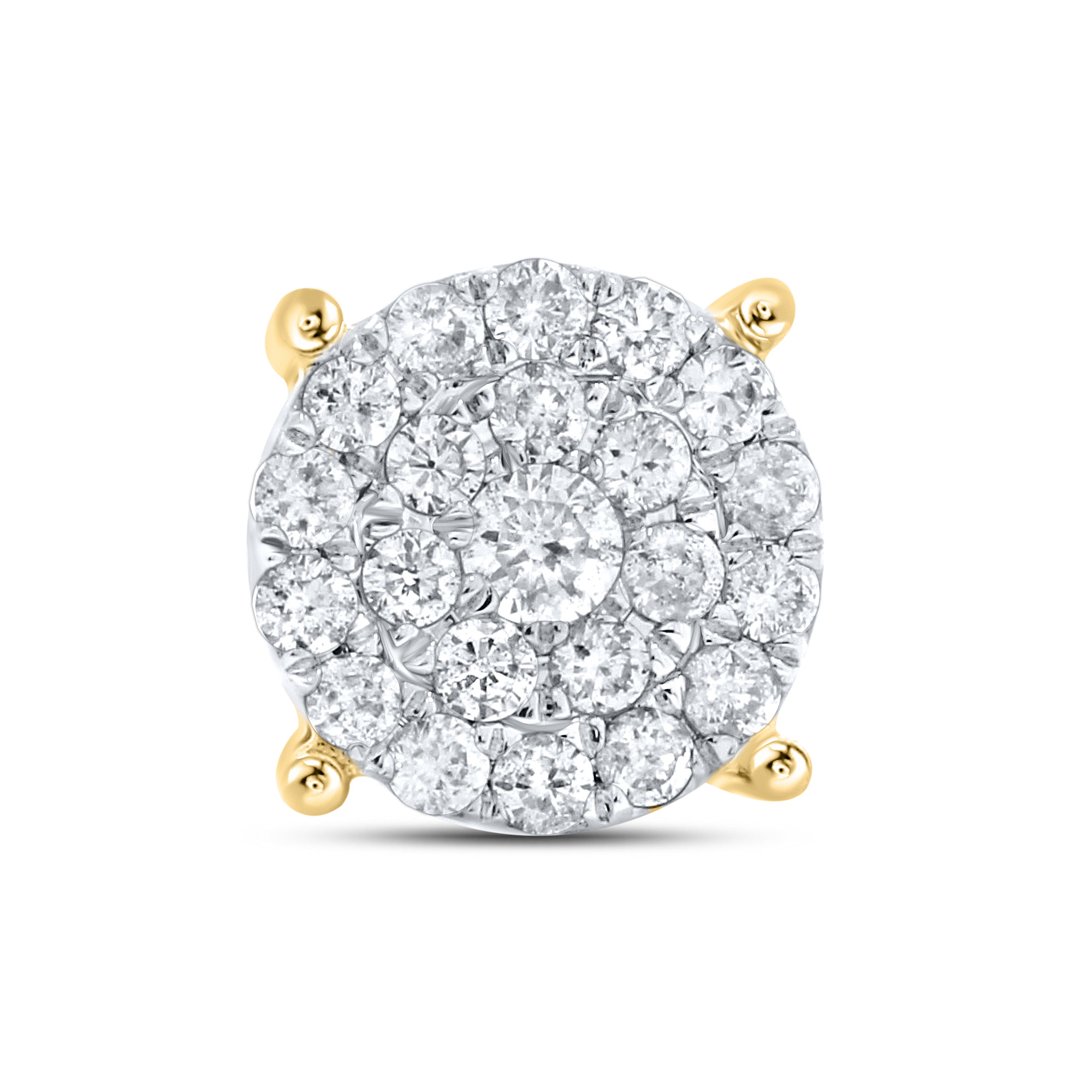 10KT YELLOW GOLD 0.72 CTW DIAMOND EARRINGS