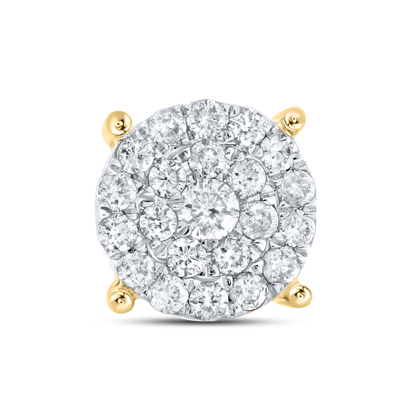 10KT YELLOW GOLD 0.72 CTW DIAMOND EARRINGS