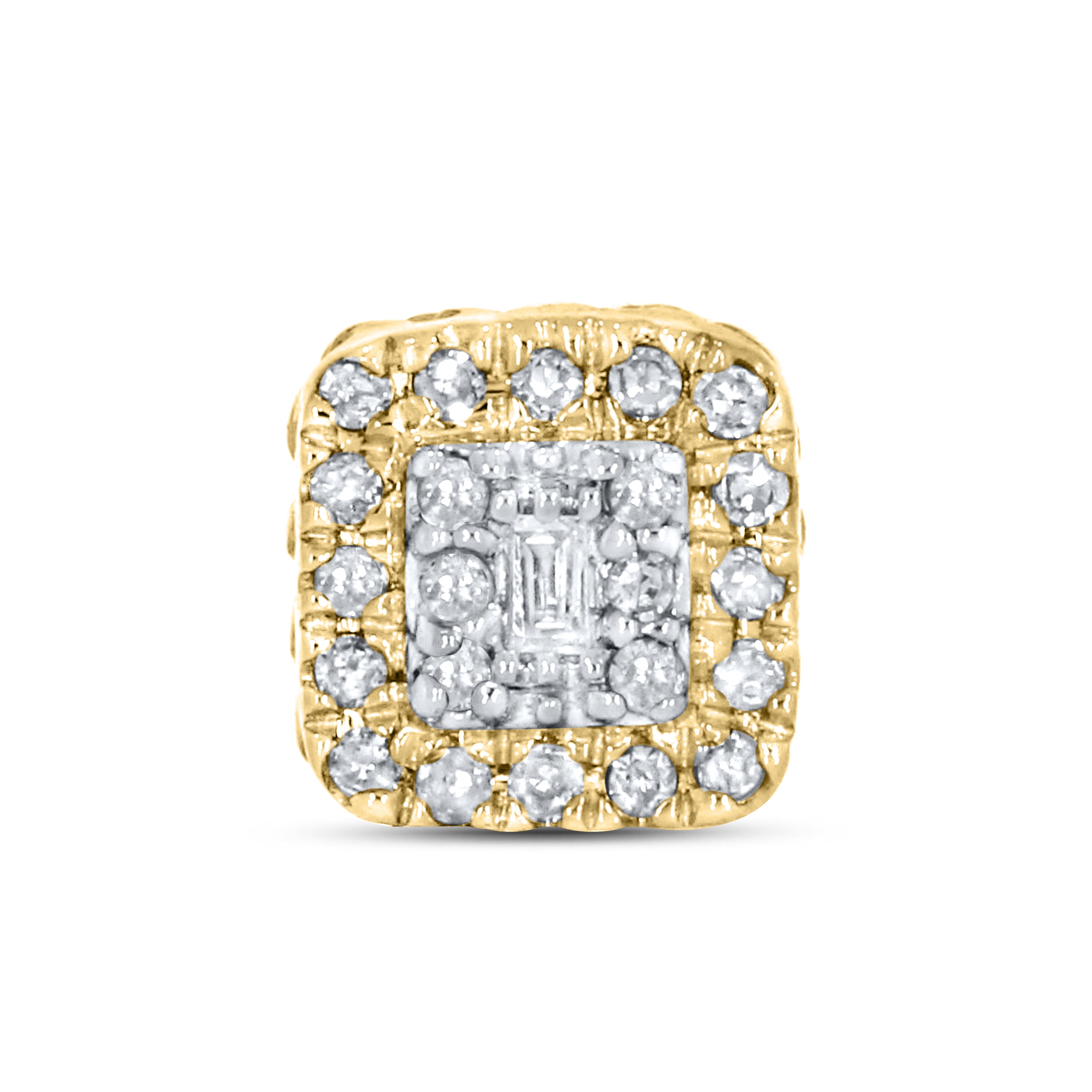 10k Yellow Gold 0.15 ctw Diamond Earrings