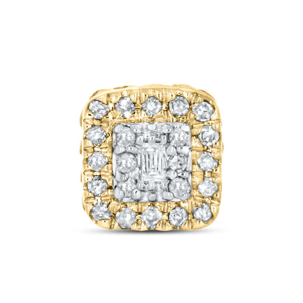 10k Yellow Gold 0.15 ctw Diamond Earrings