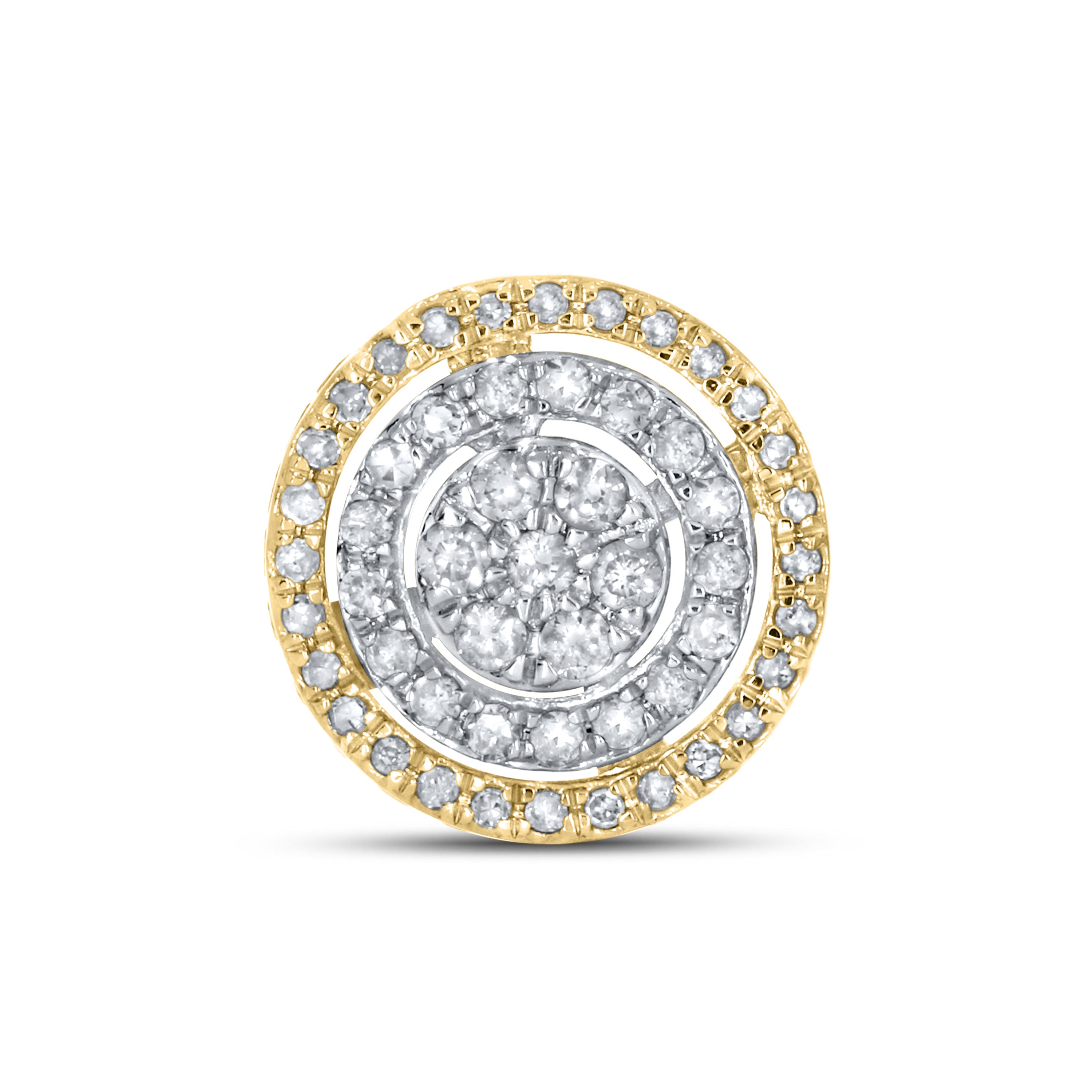 10k Yellow Gold 0.6 ctw Diamond Earrings