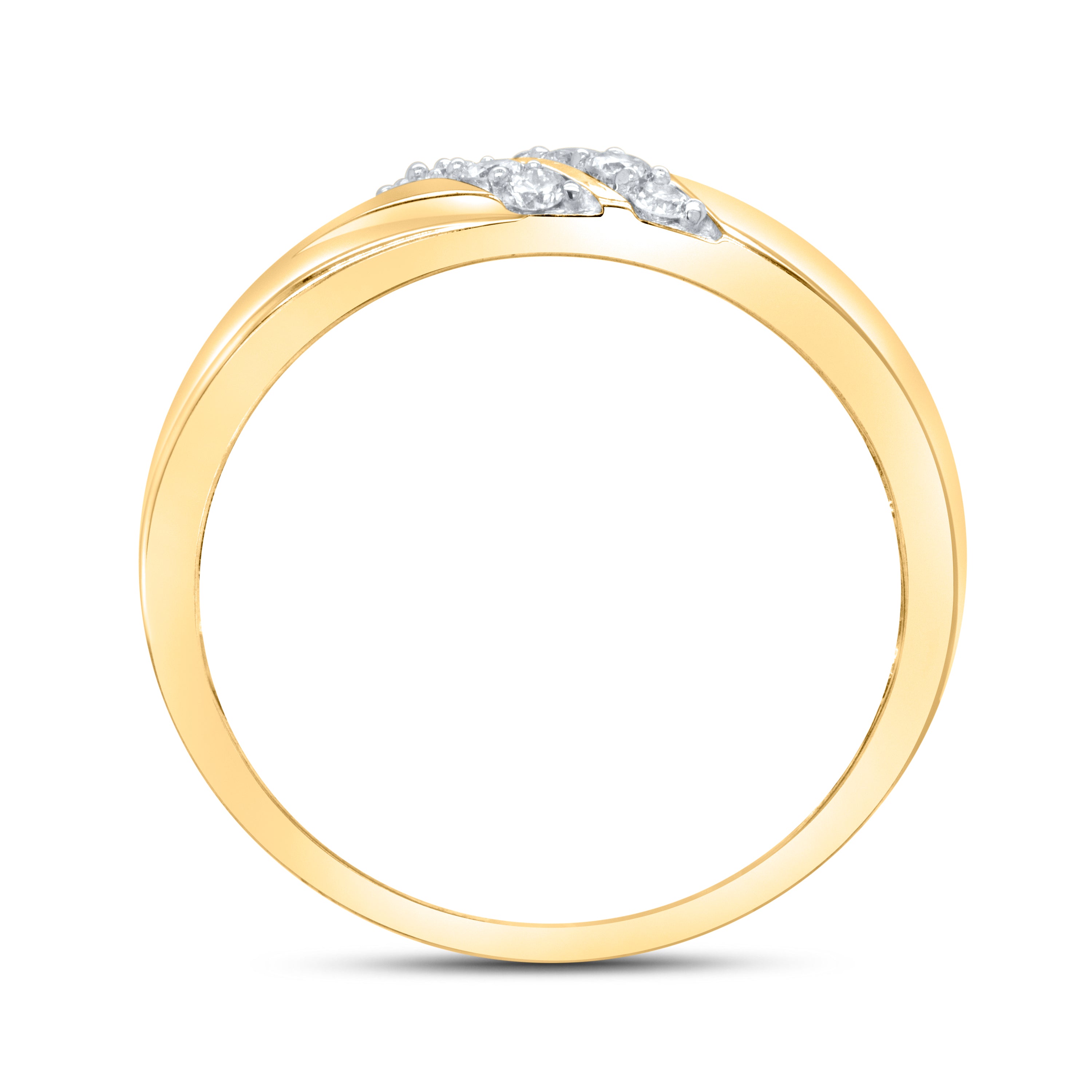 10k Yellow Gold 0.26 CTW Men’s Diamond Band