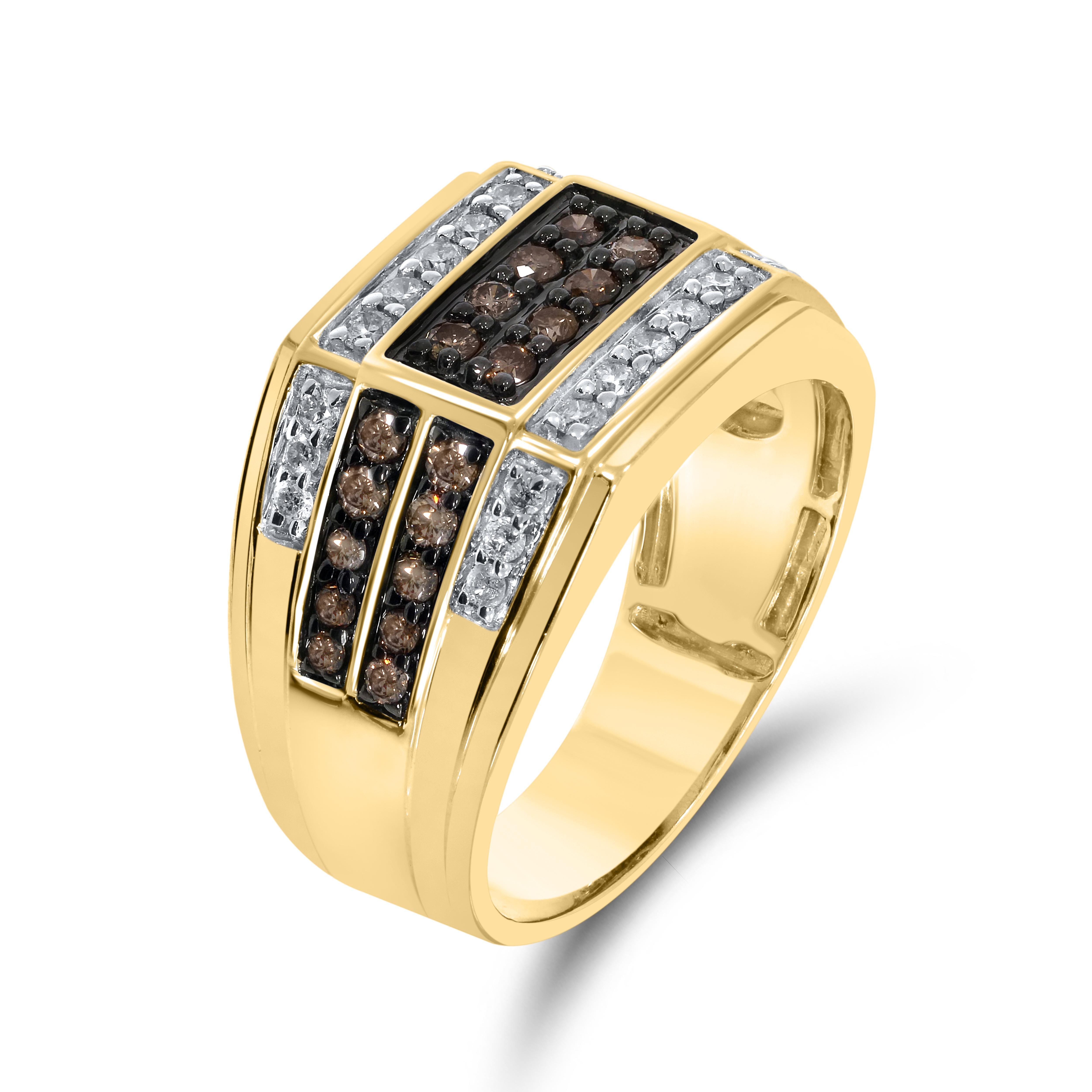 14kt Yellow Gold 1 CTW Natural Diamond Ring