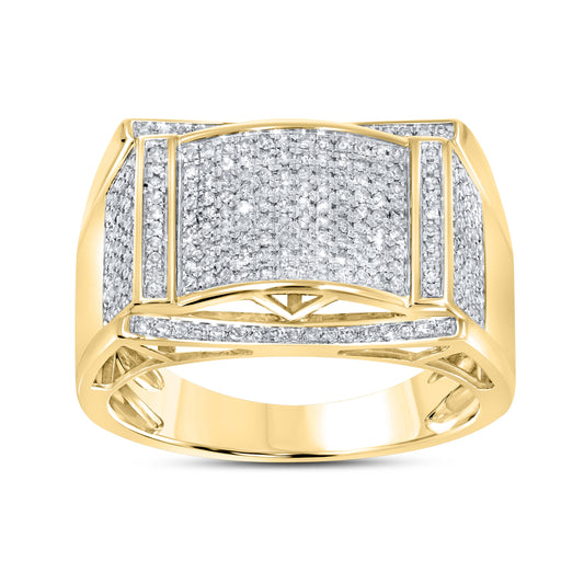 10k YELLOW GOLD 0.67 CTW Men’s Diamond Ring