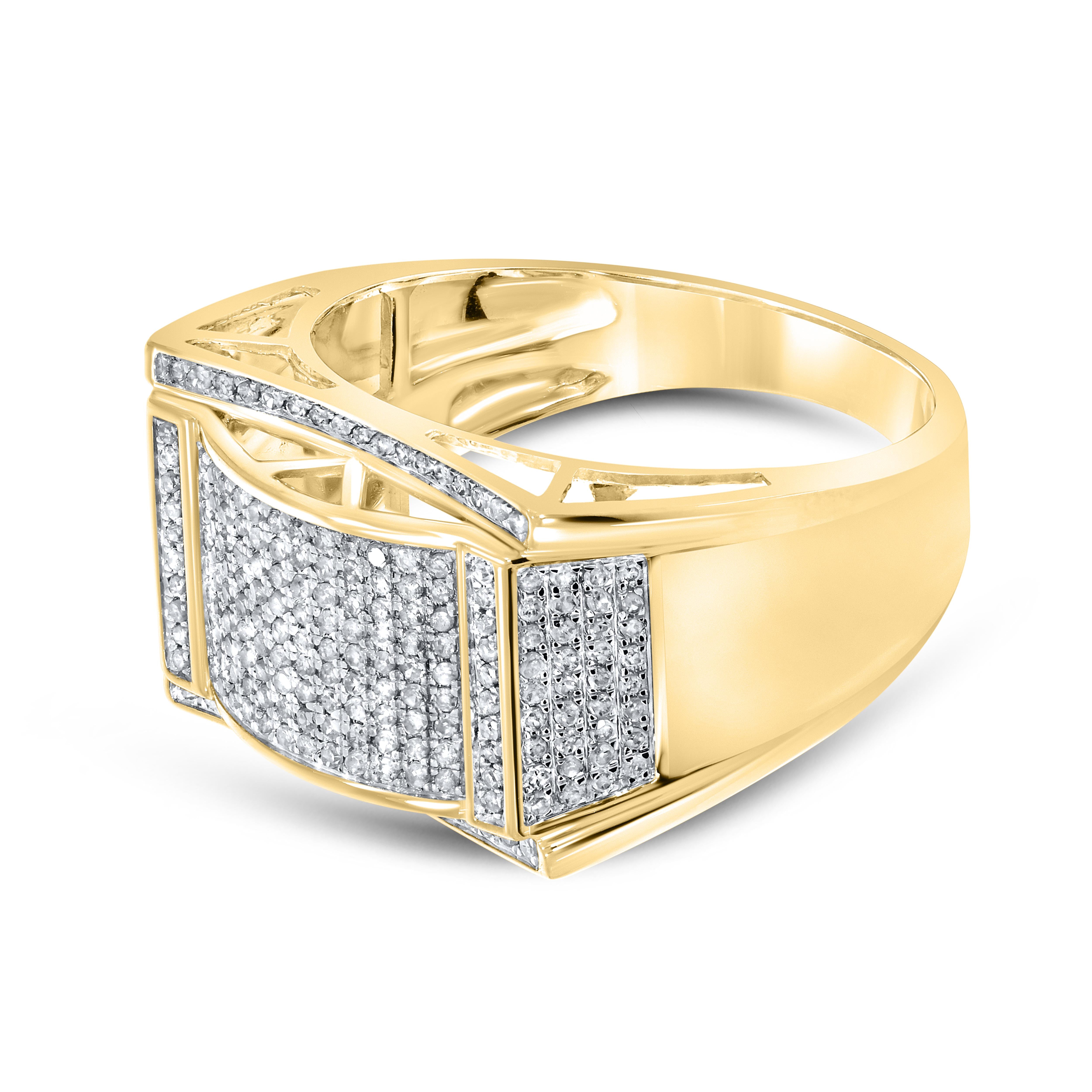 10k YELLOW GOLD 0.67 CTW Men’s Diamond Ring