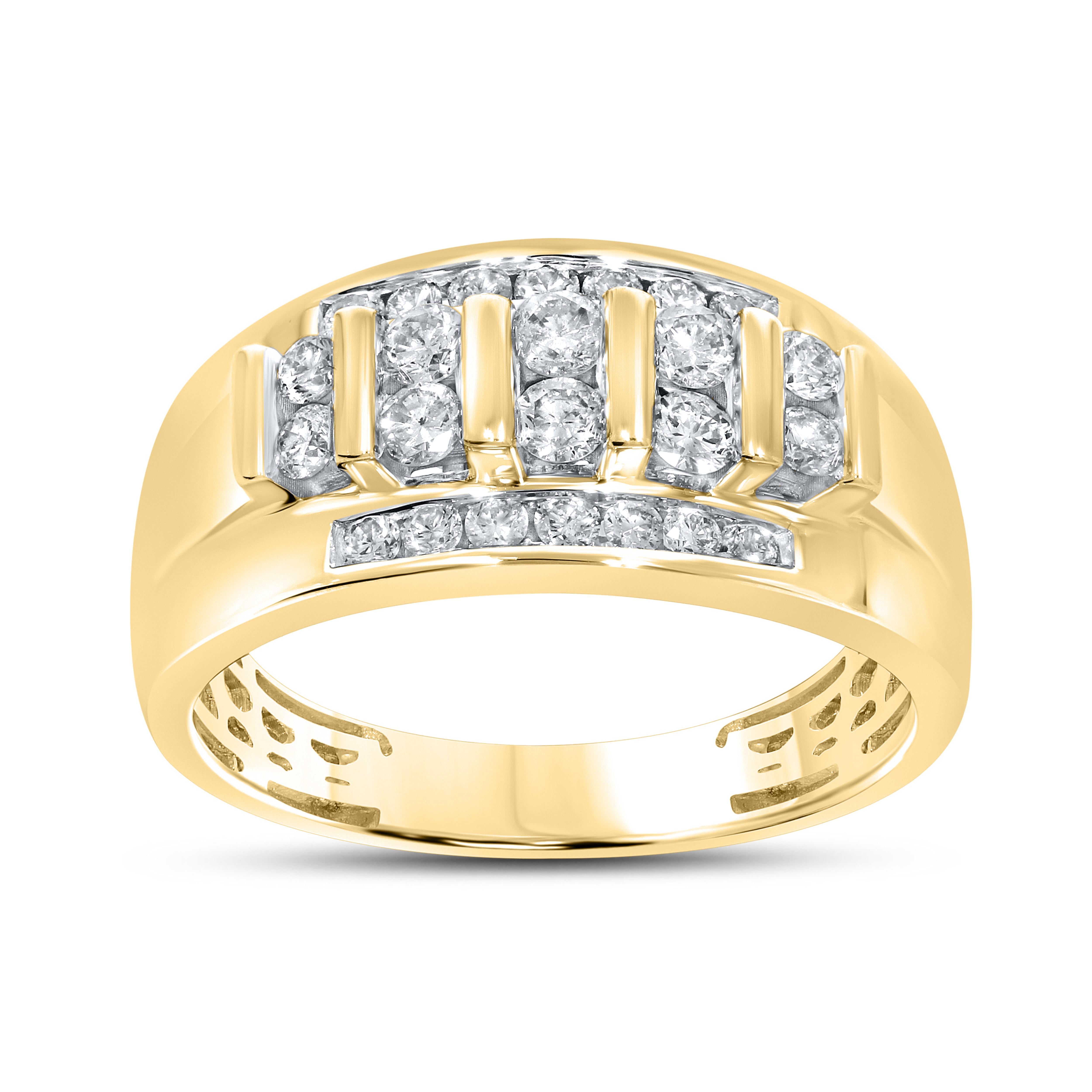 10k Yellow Gold 0.92 CTW Men’s Diamond Ring