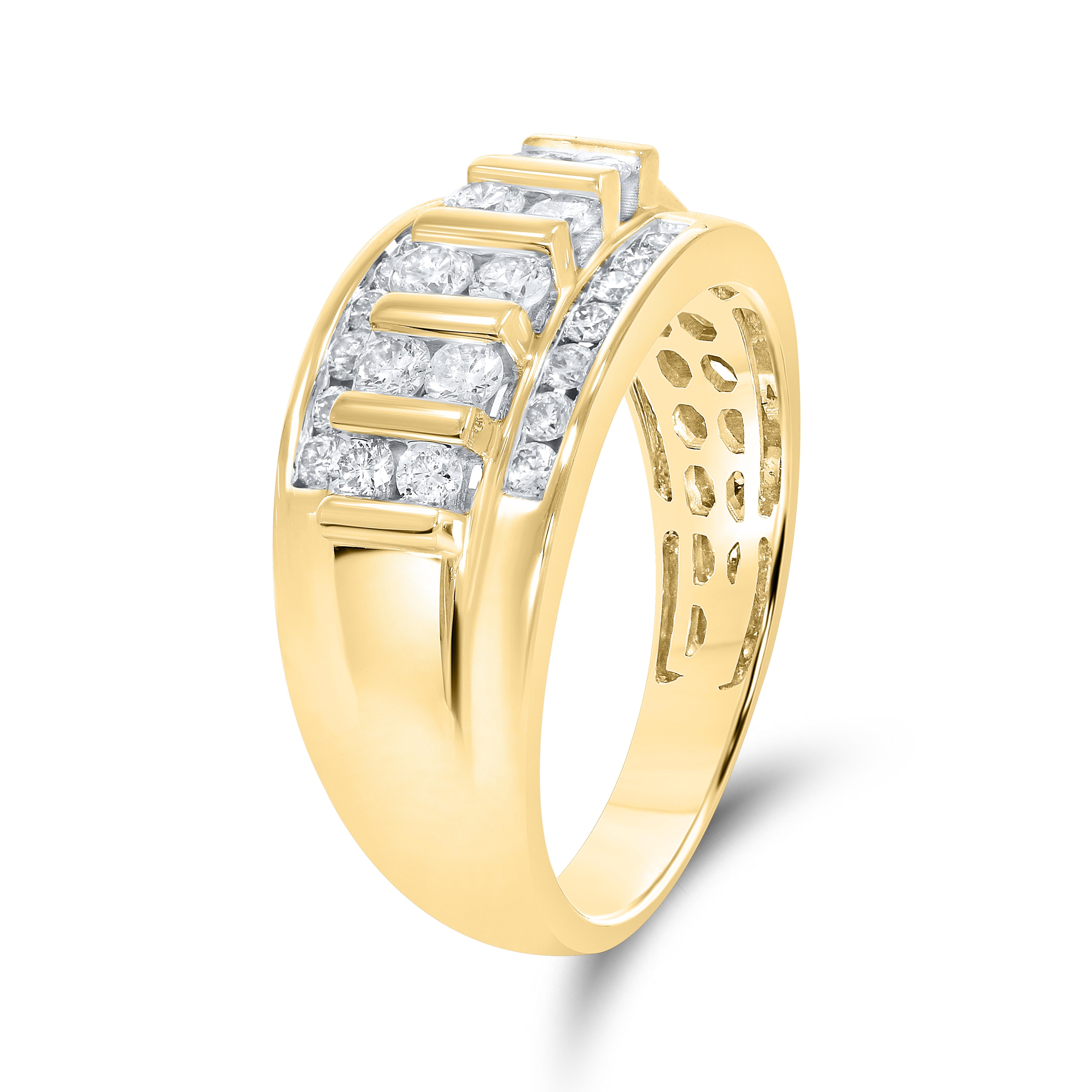 10kt Yellow Gold 0.92 CTW Men’s Diamond Ring