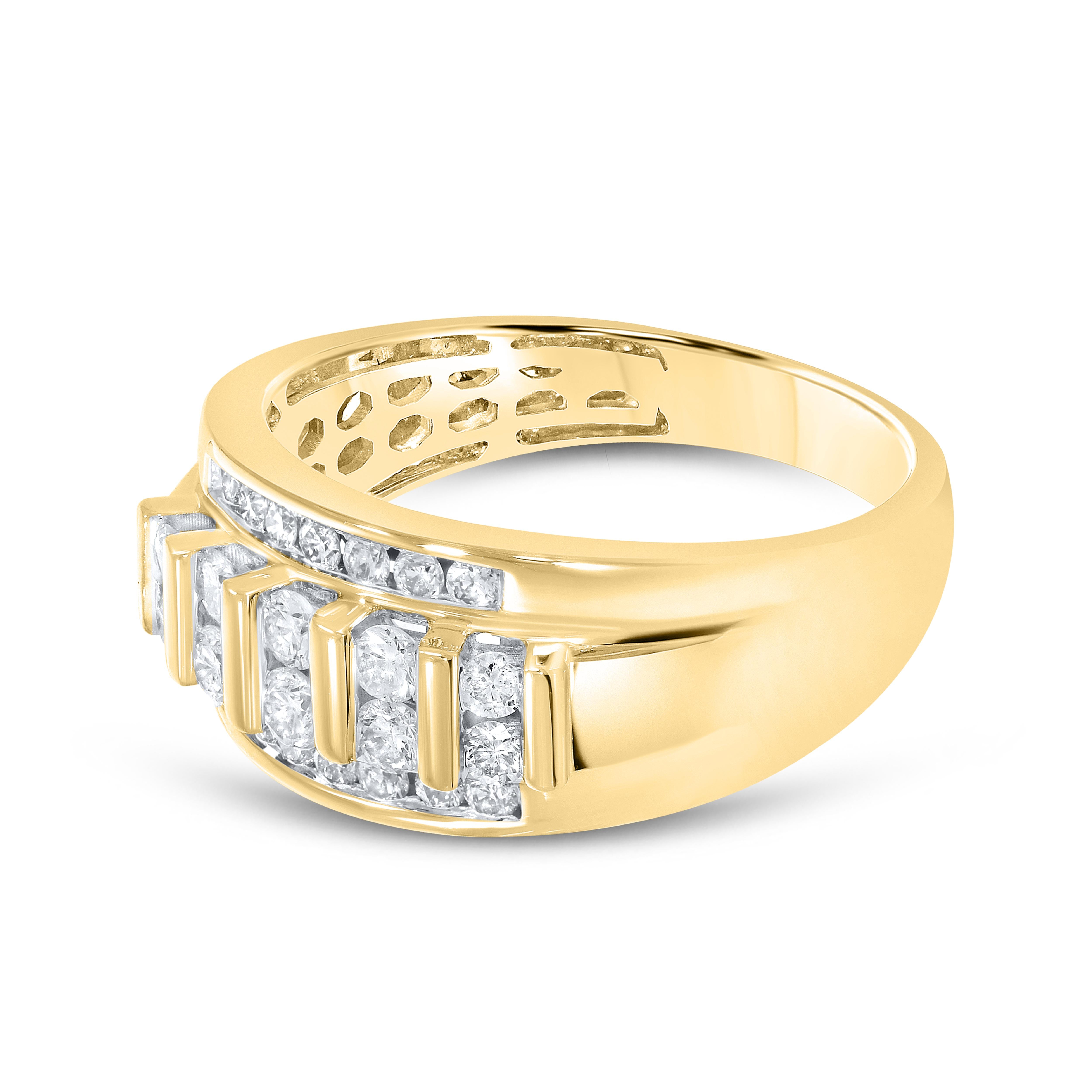 10kt Yellow Gold 0.92 CTW Men’s Diamond Ring