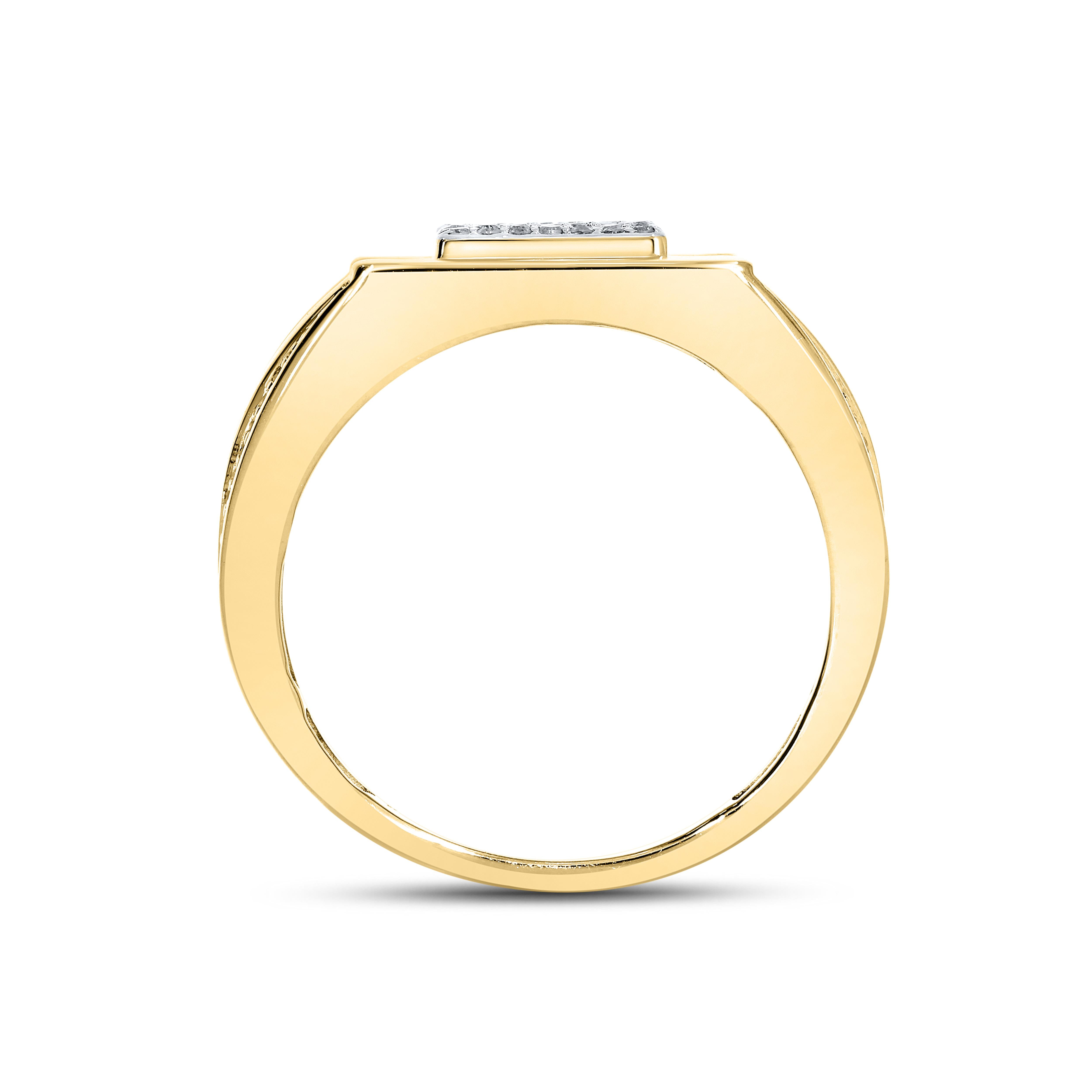 10kt Yellow Gold 0.55 CTW Men's Diamond Band