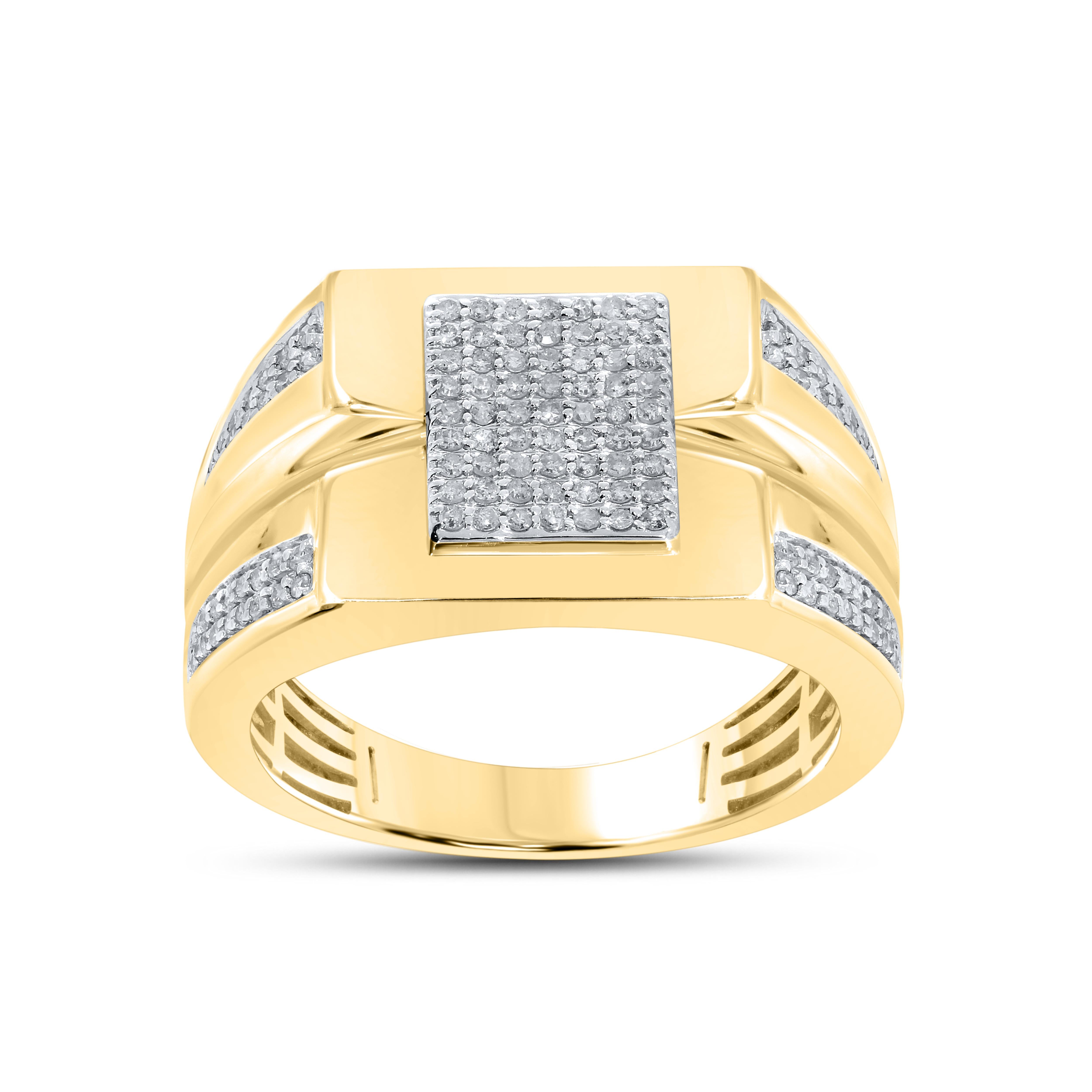 10kt Yellow Gold 0.55 CTW Men's Diamond Band