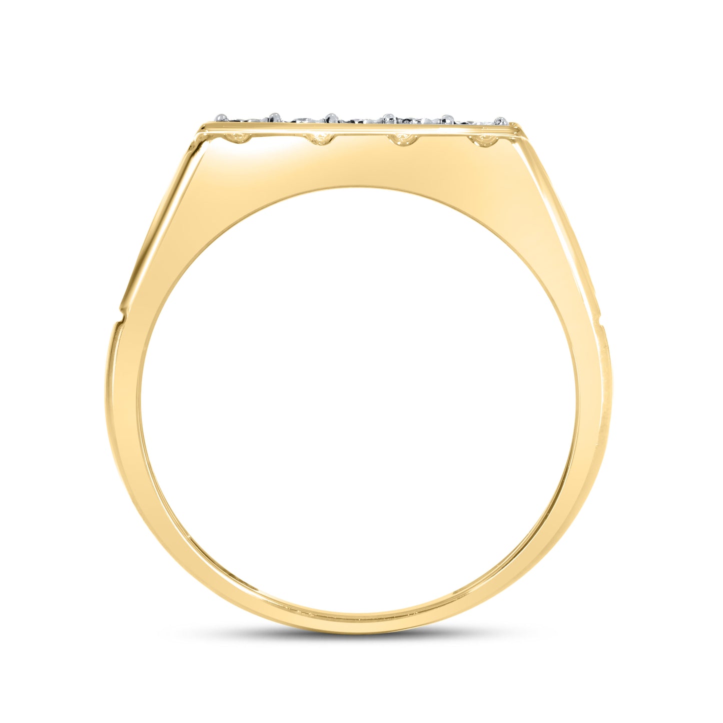 10kt Yellow Gold 0.03 CTW Men’s Diamond Ring