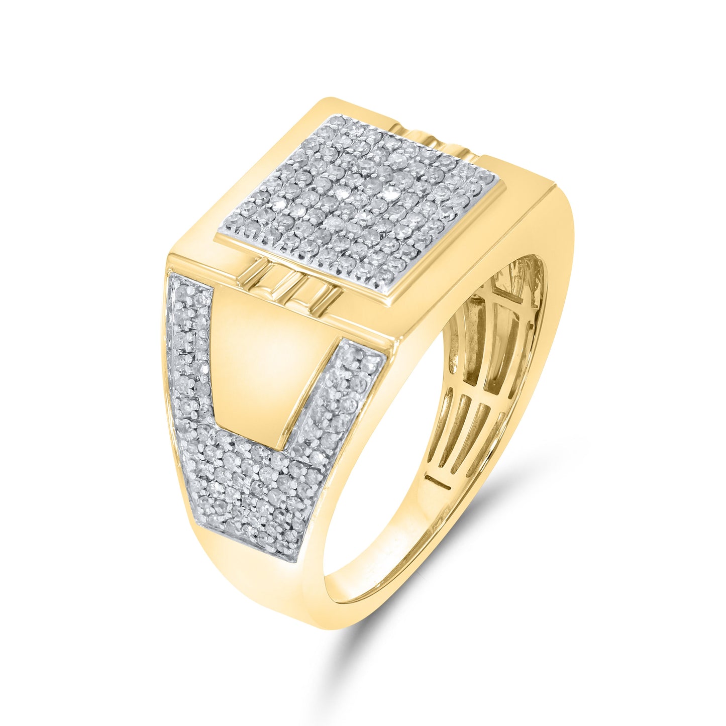 10k Yellow Gold 0.75 ctw Diamond Men’s Ring