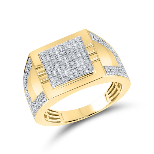 10k Yellow Gold 0.75 ctw Diamond Men’s Ring