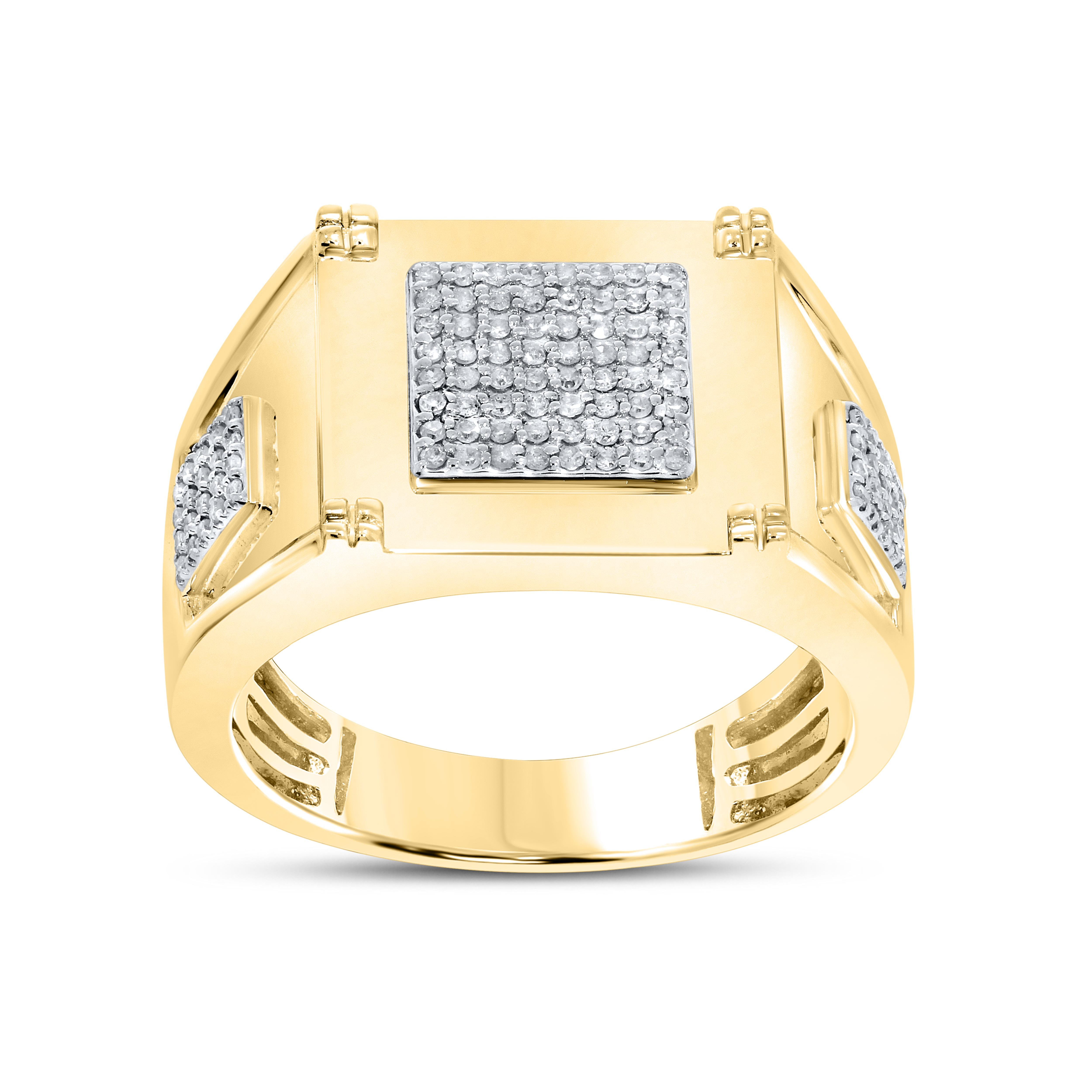 10k Yellow Gold 0.33 ctw Diamond Men’s Ring