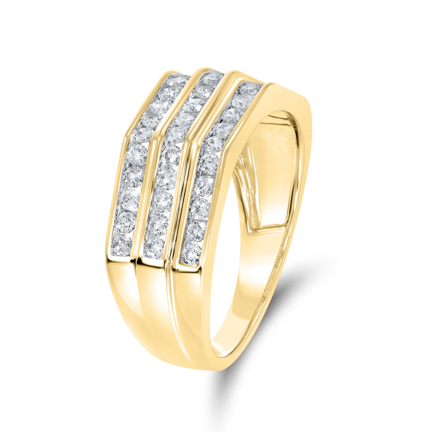 14k Yellow Gold 0.99 ctw Diamond Men’s Ring