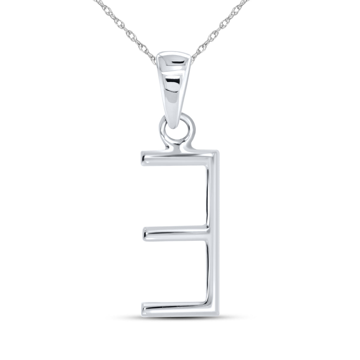 10KT WG 0.09CTW DIAMOND INITIAL E