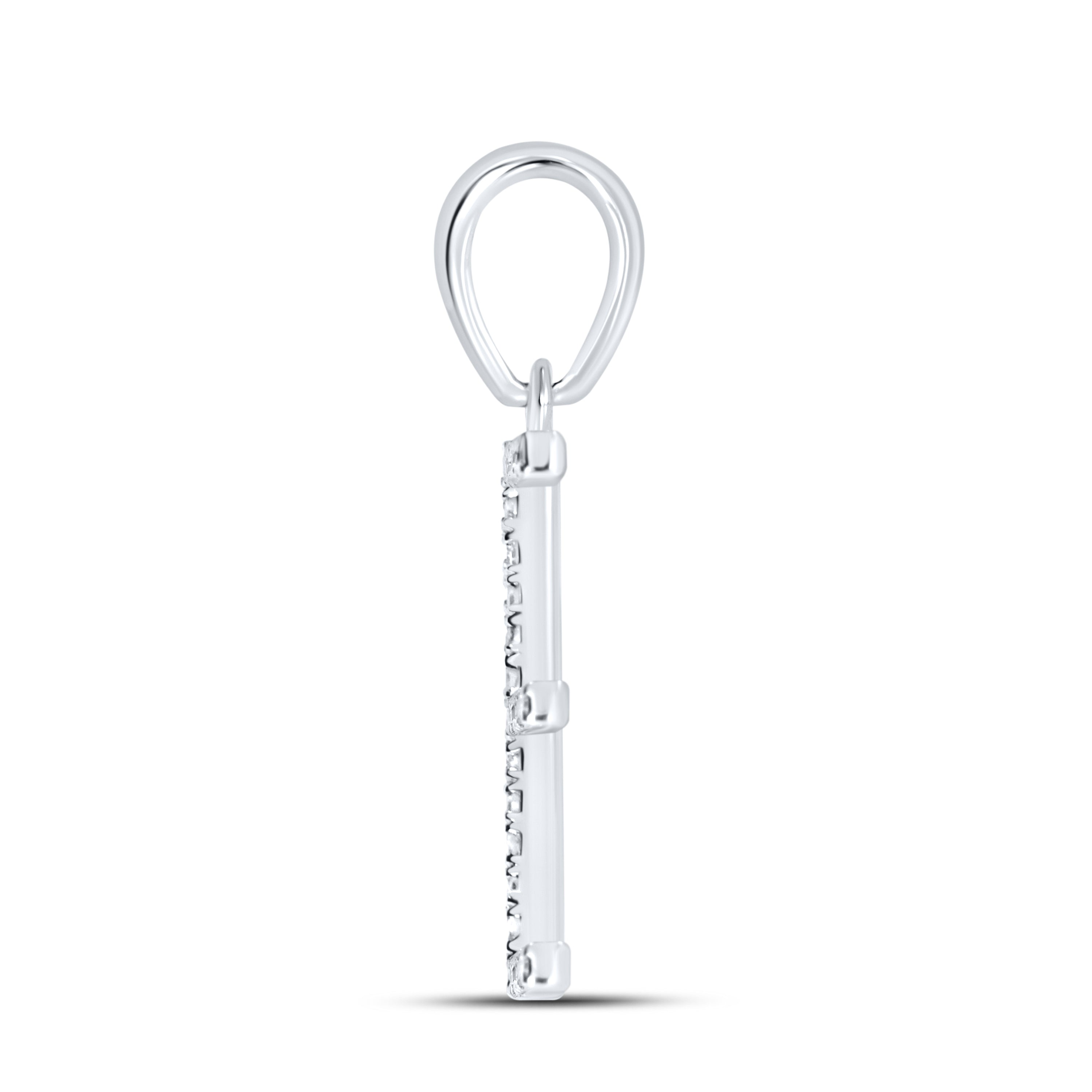 10KT WG 0.09CTW DIAMOND INITIAL E