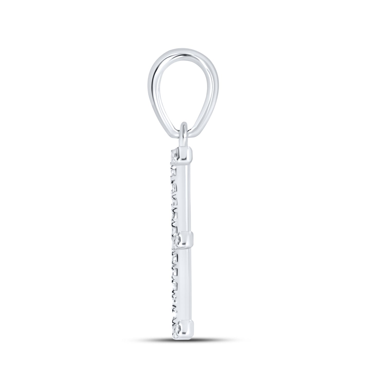 10KT WG 0.09CTW DIAMOND INITIAL E