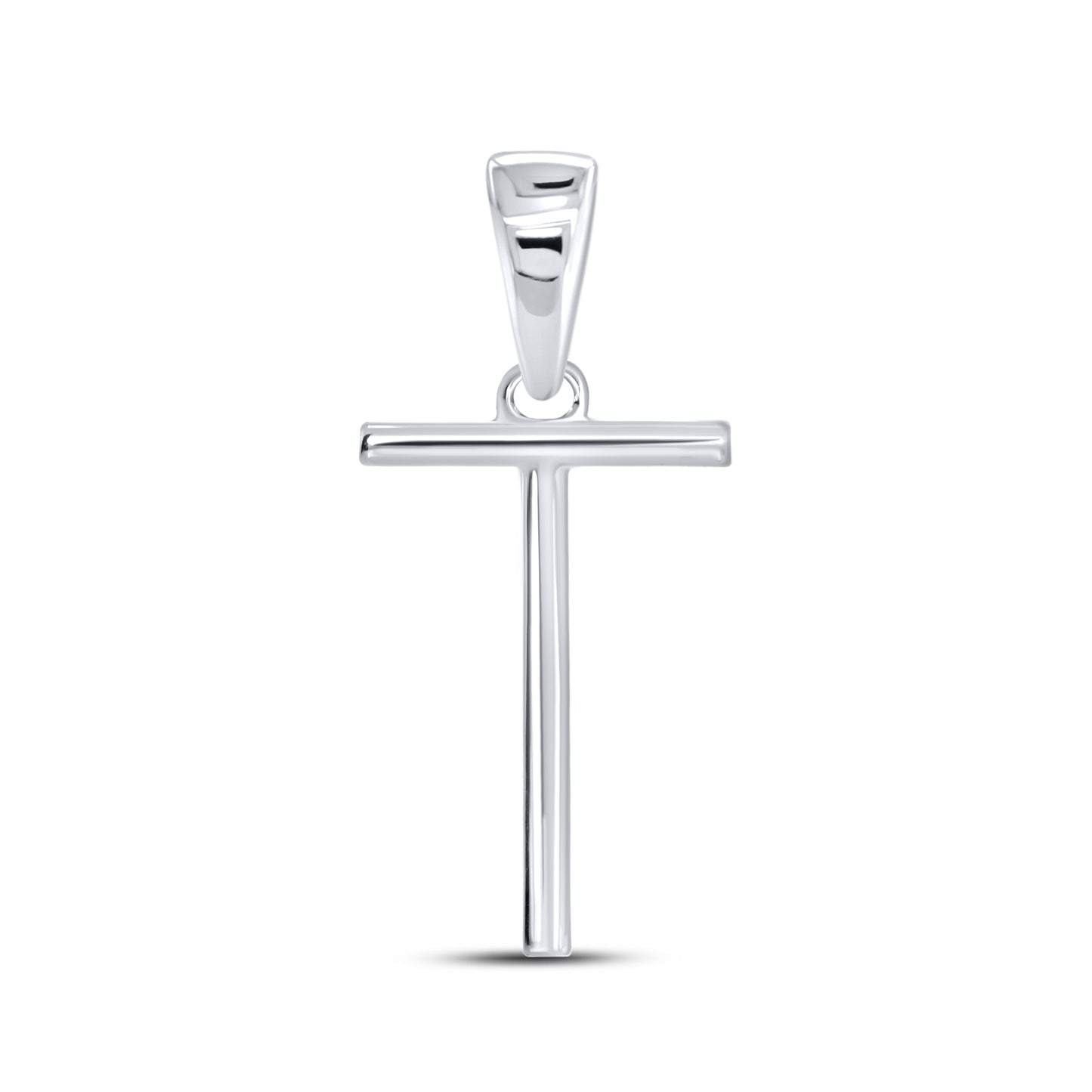10KT White Gold 0.06CTW DIAMOND INITIAL T
