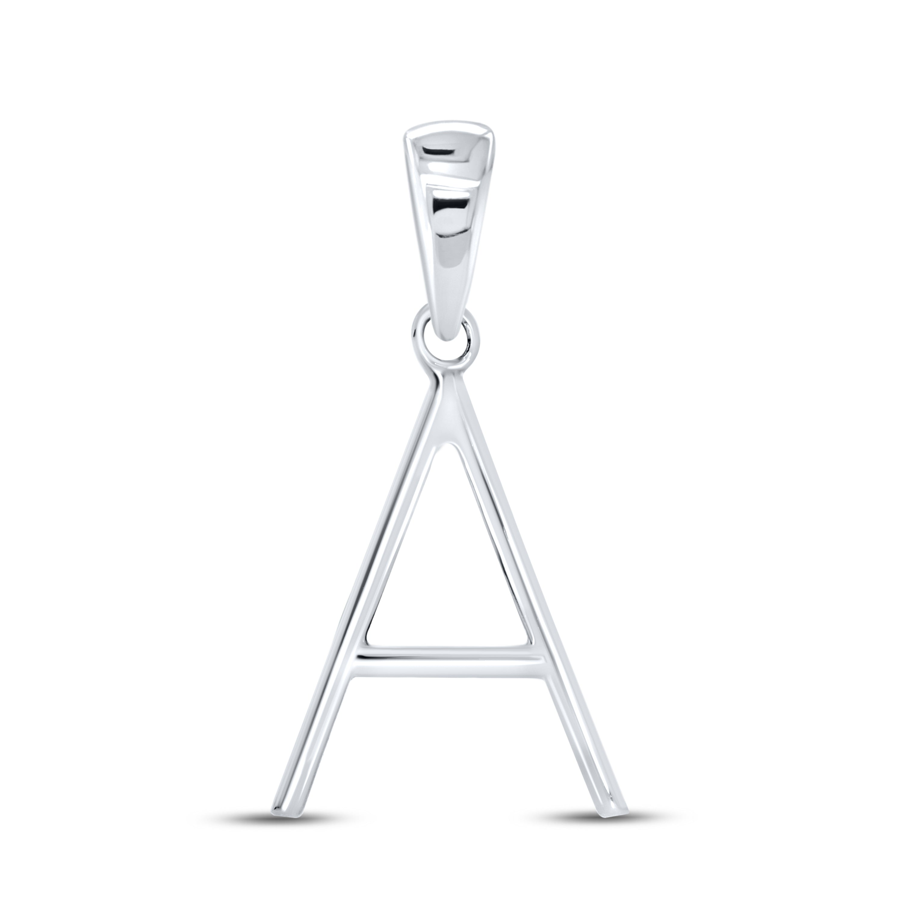 10kt White Gold 0.09 CTW DIAMOND INITIAL A