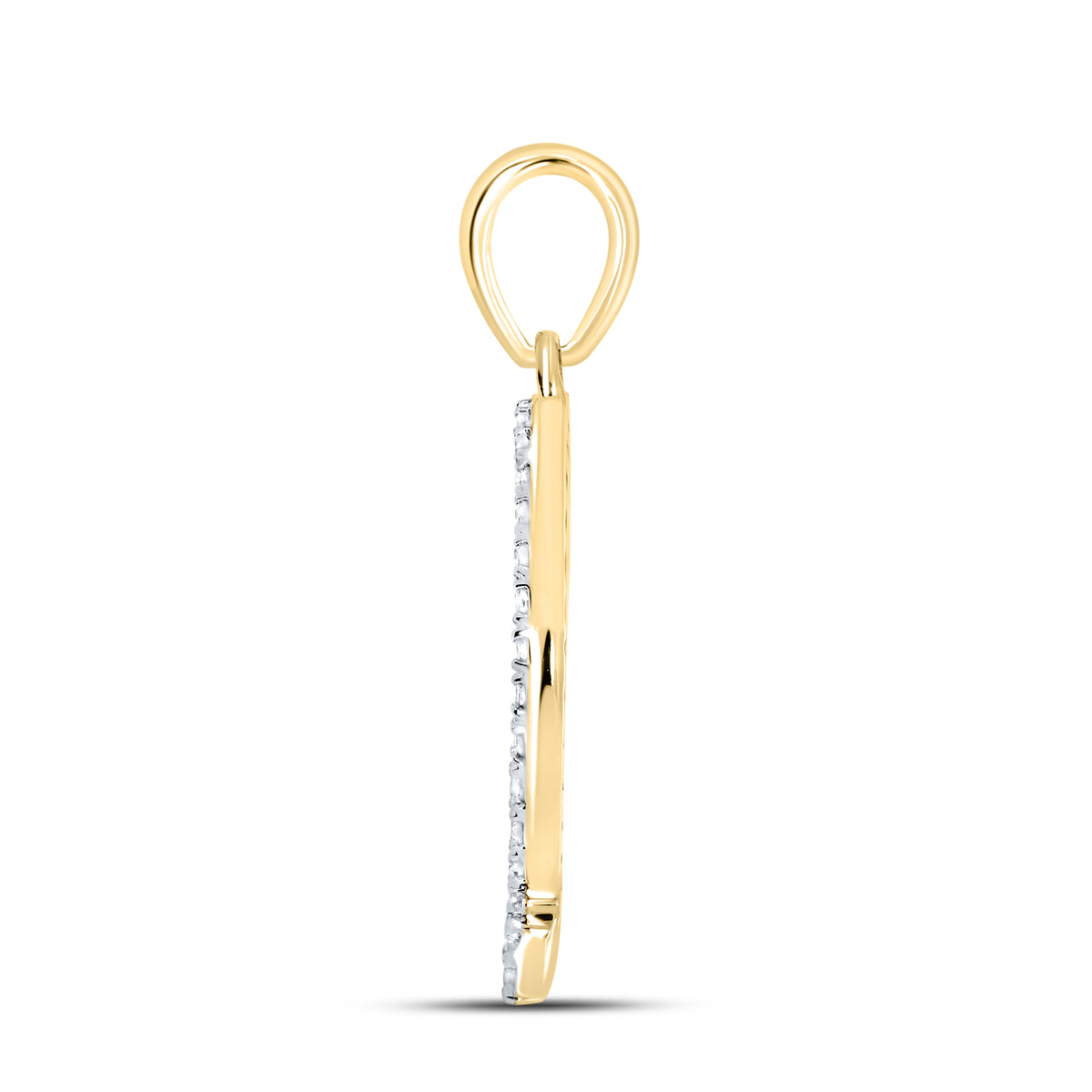 10kt Yellow Gold 0.11 CTW DIAMOND INITIAL Q