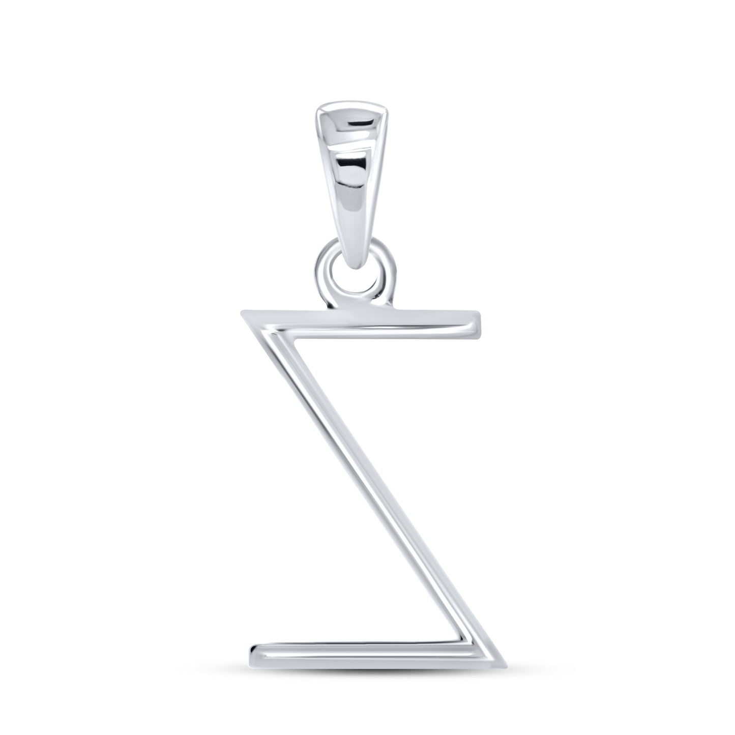10KT White Gold 0.09 CTW DIAMOND INITIAL Z