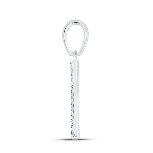 10KT White Gold 0.09 CTW DIAMOND INITIAL Z