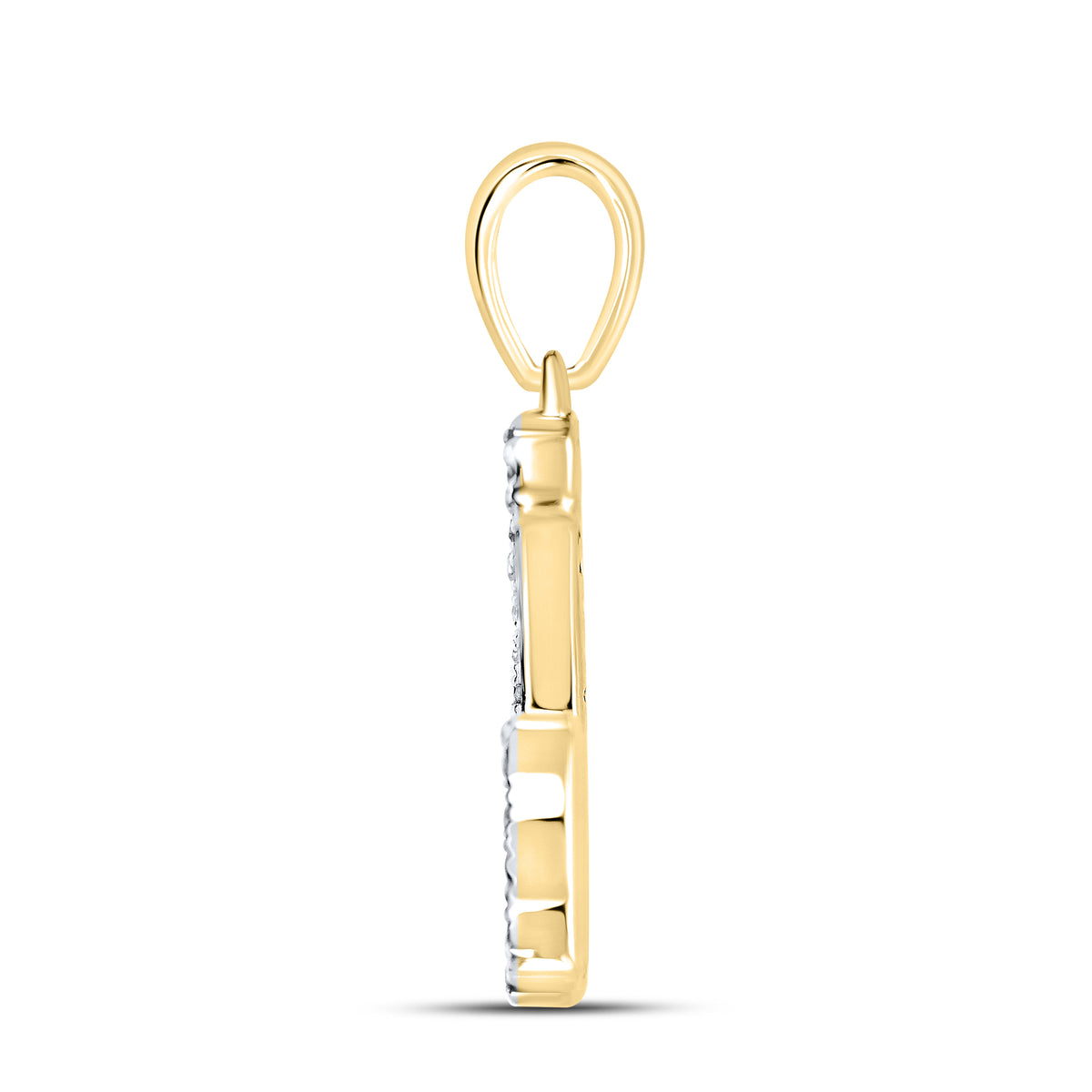 10k Yellow Gold 0.11 ctw Diamond Initial “G”