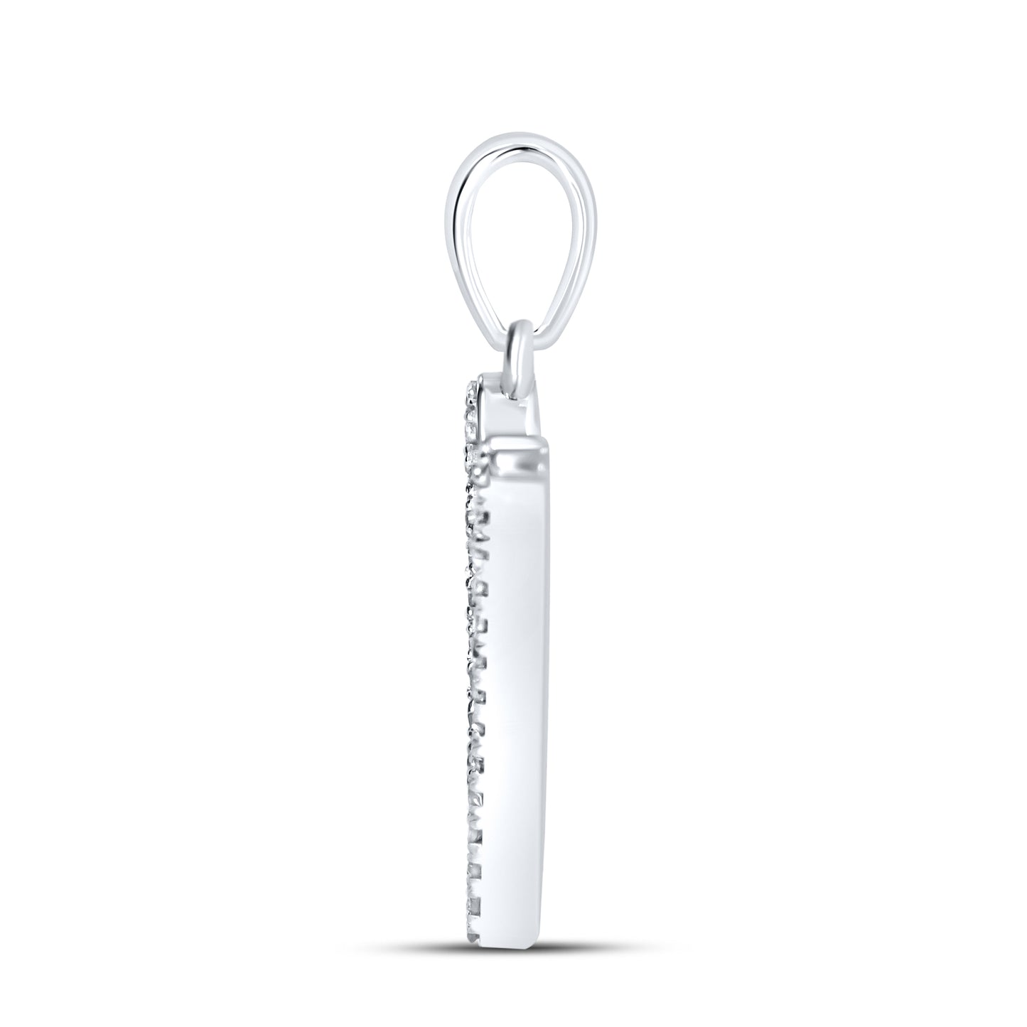 10KT White Gold 0.13 CTW DIAMOND INITIAL N