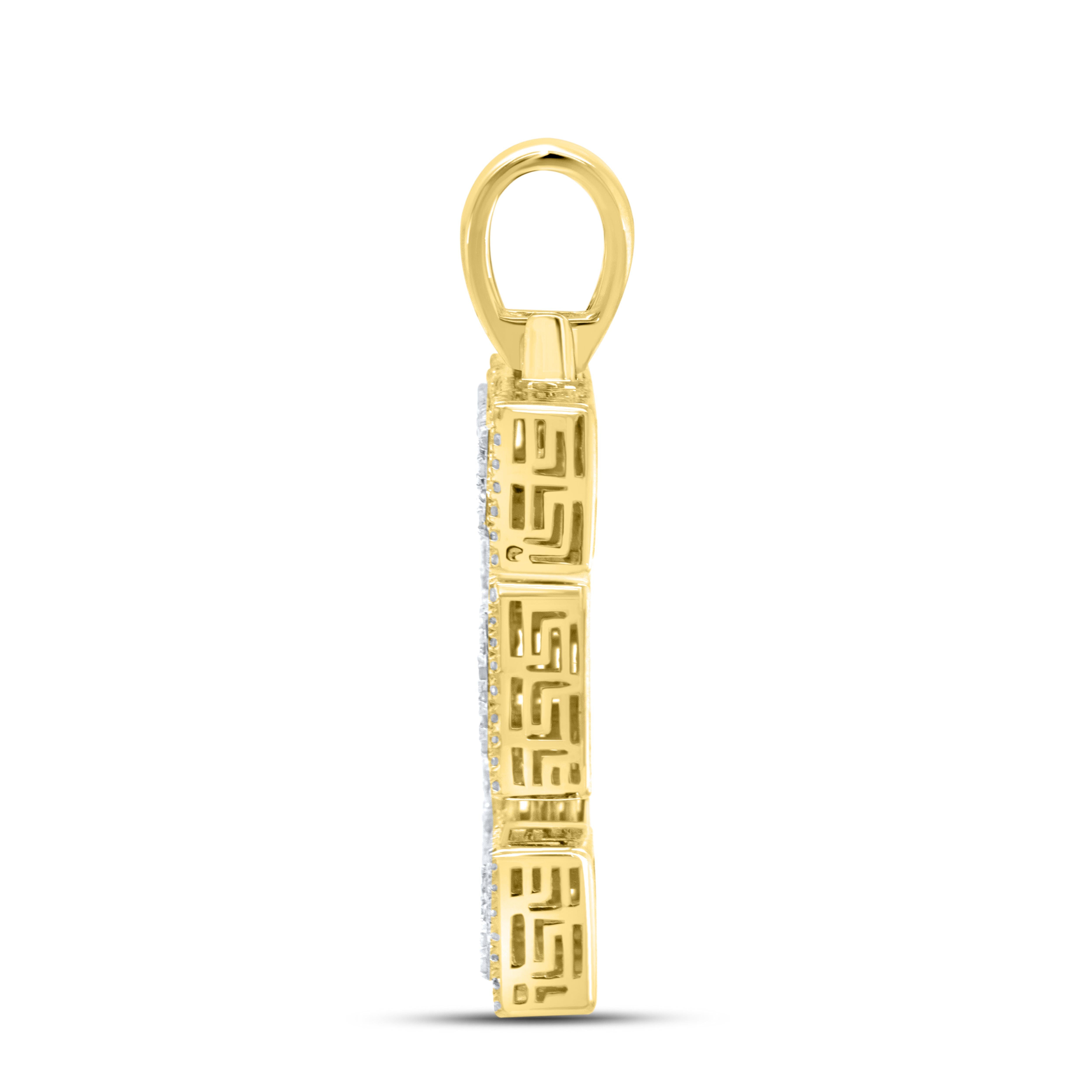 10K YELLOW GOLD 0.73 CTW DIAMOND INITIAL E