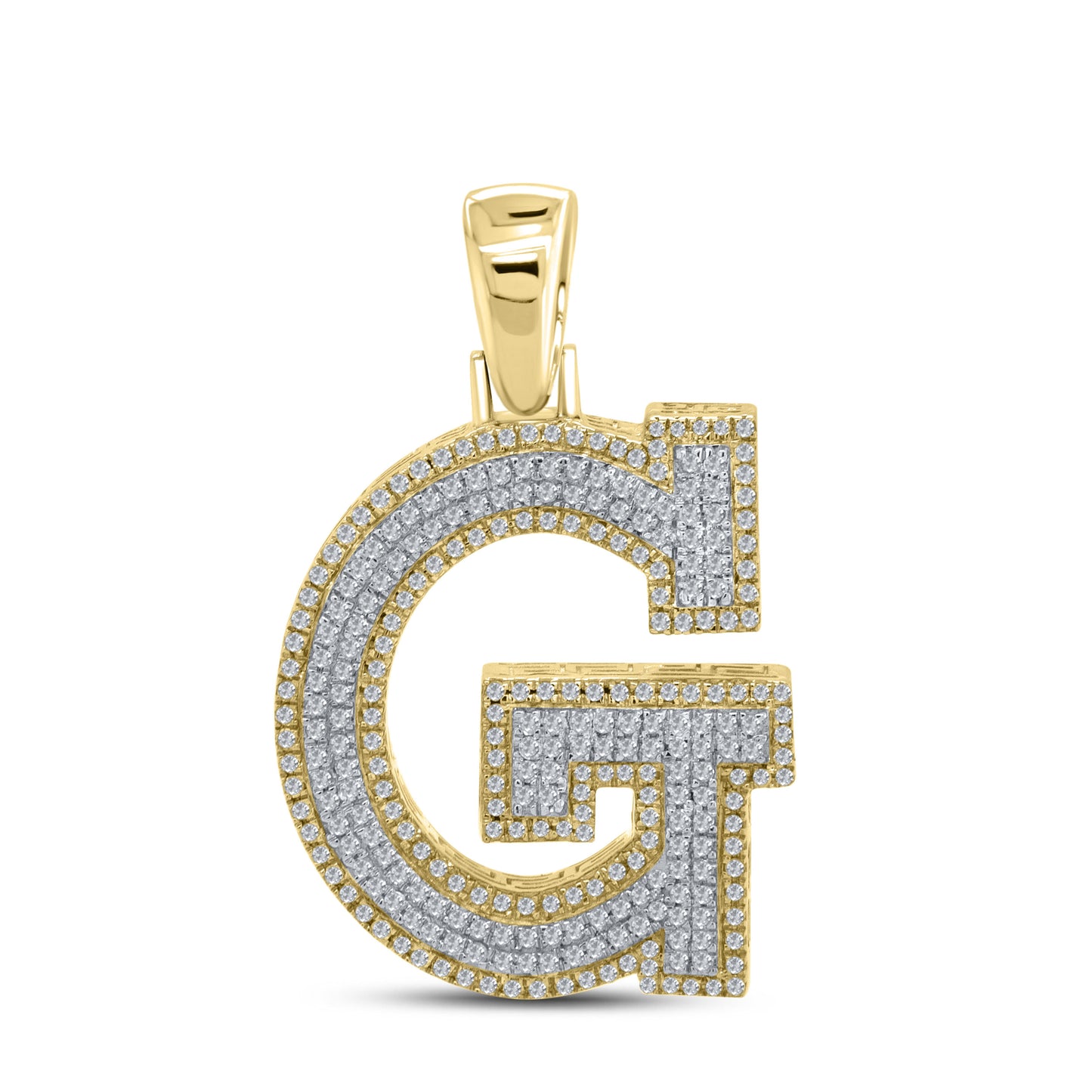 10K YELLOW GOLD 0.84 CTW DIAMOND INITIAL G