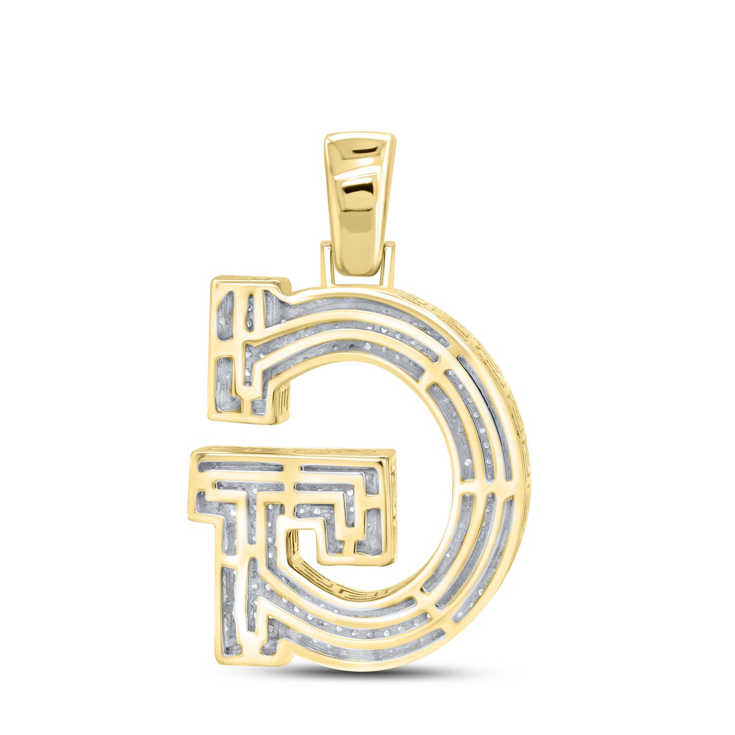 10K YELLOW GOLD 0.84 CTW DIAMOND INITIAL G