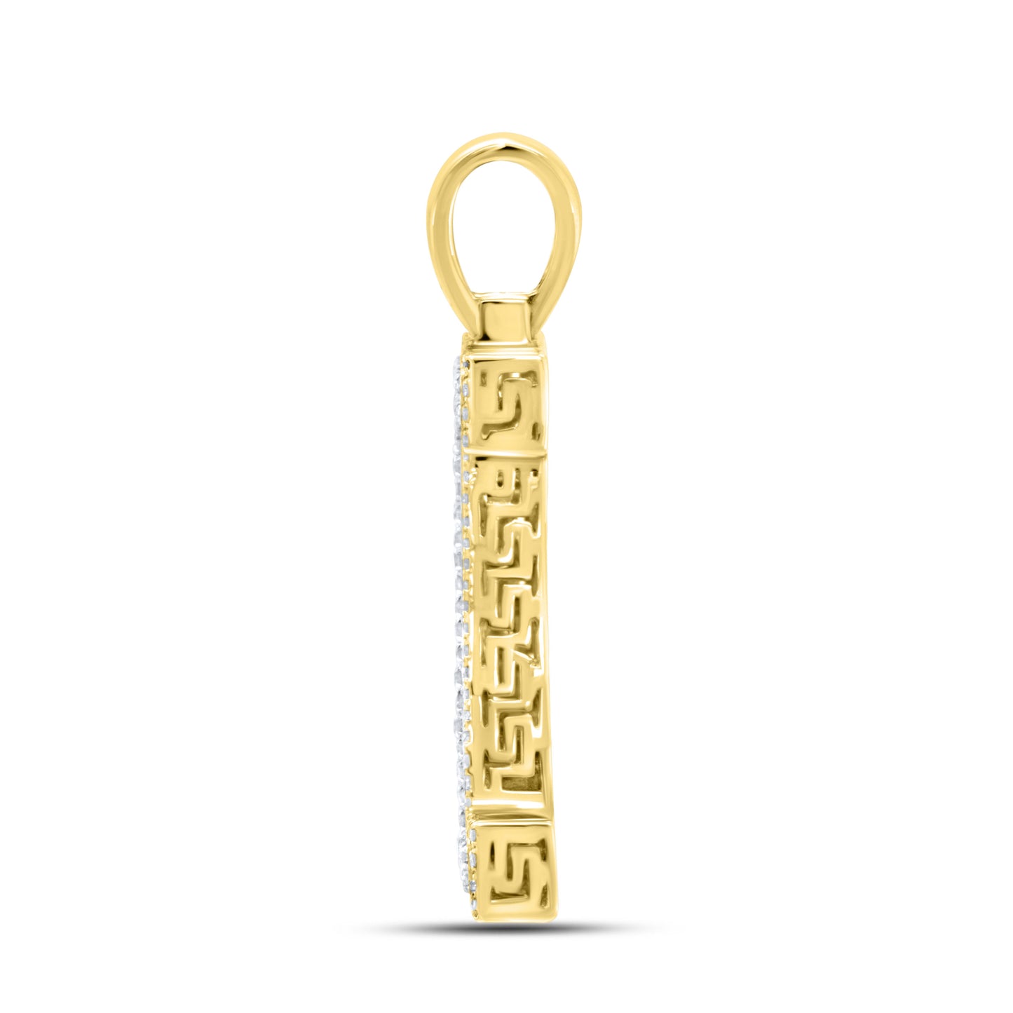 10KT YELLOW GOLD 0.93CTW DIAMOND INITIAL ‘N’