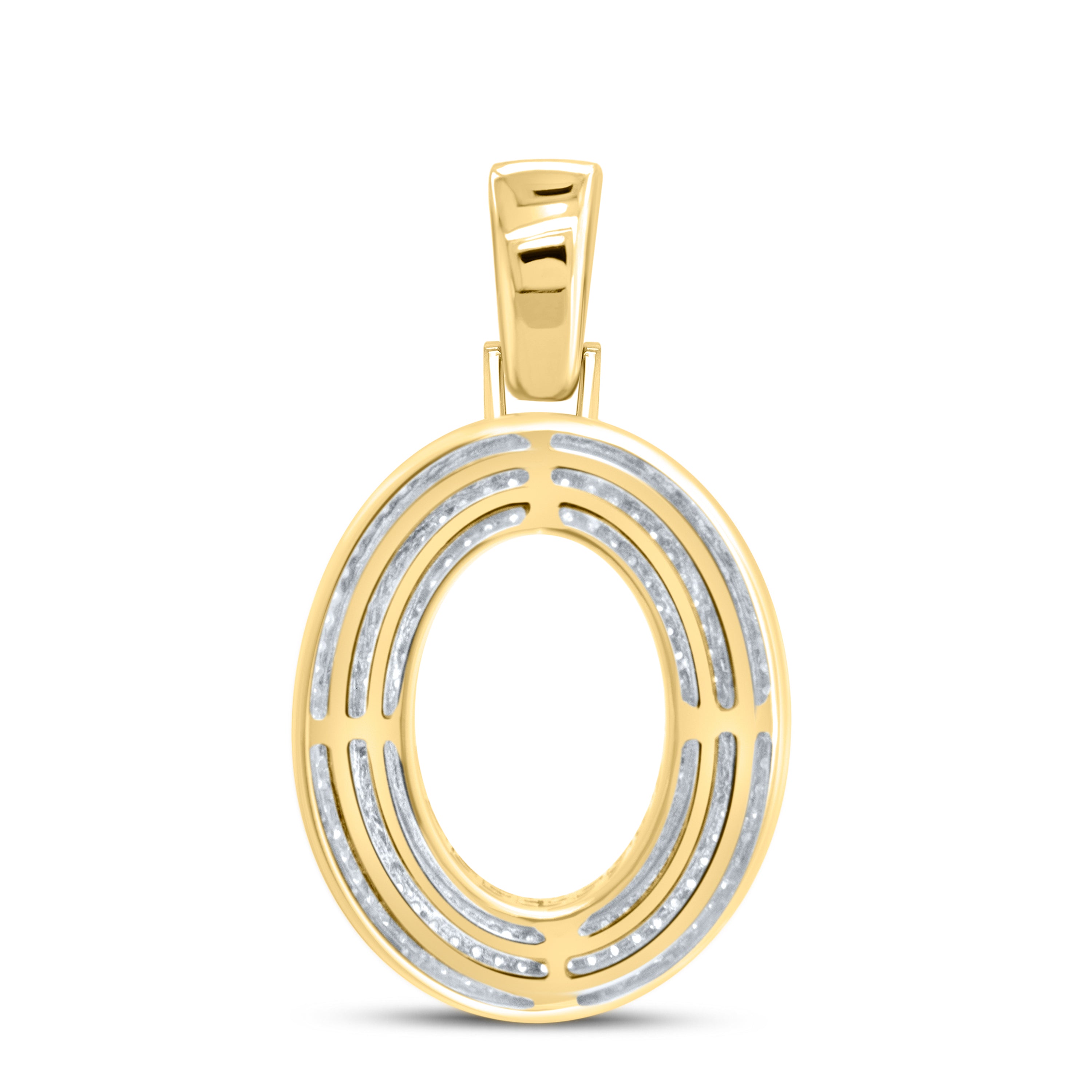 10KT YELLOW GOLD 0.6 CTW DIAMOND INITIAL ‘O’