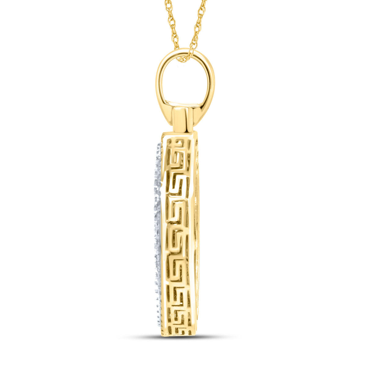 10KT YELLOW GOLD 0.6 CTW DIAMOND INITIAL ‘O’