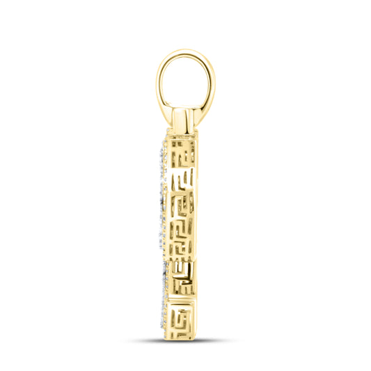 10K YELLOW GOLD 0.64 CTW DIAMOND INITIAL ‘P’