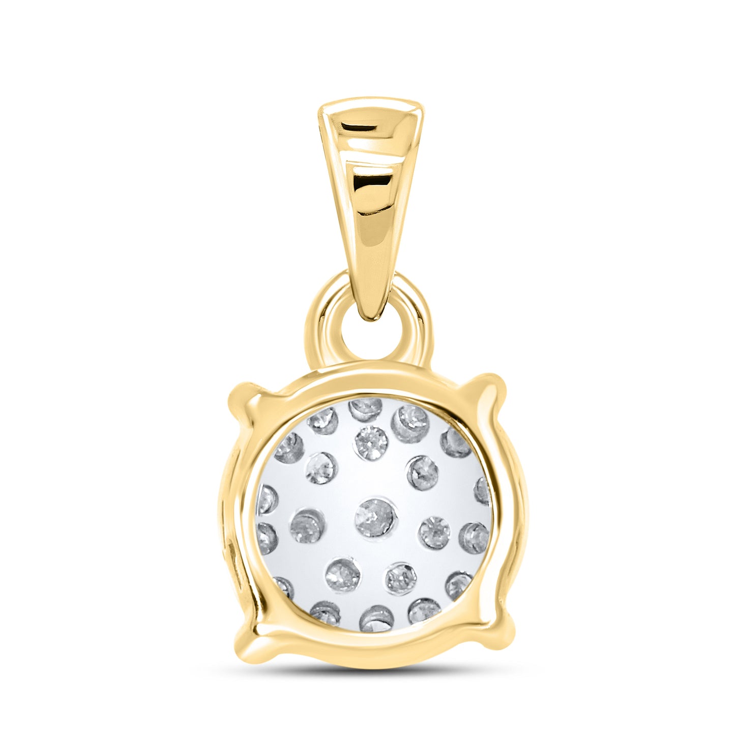 10K YELLOW 0.16 CTW DIAMOND PENDANT