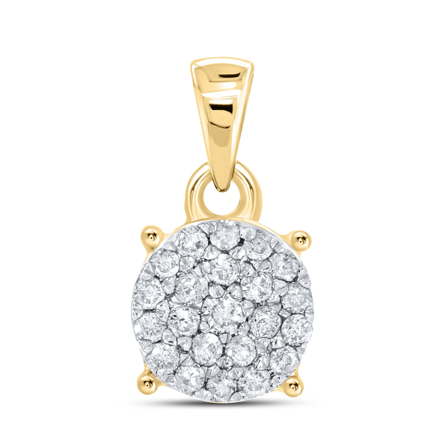 10K YELLOW 0.16 CTW DIAMOND PENDANT