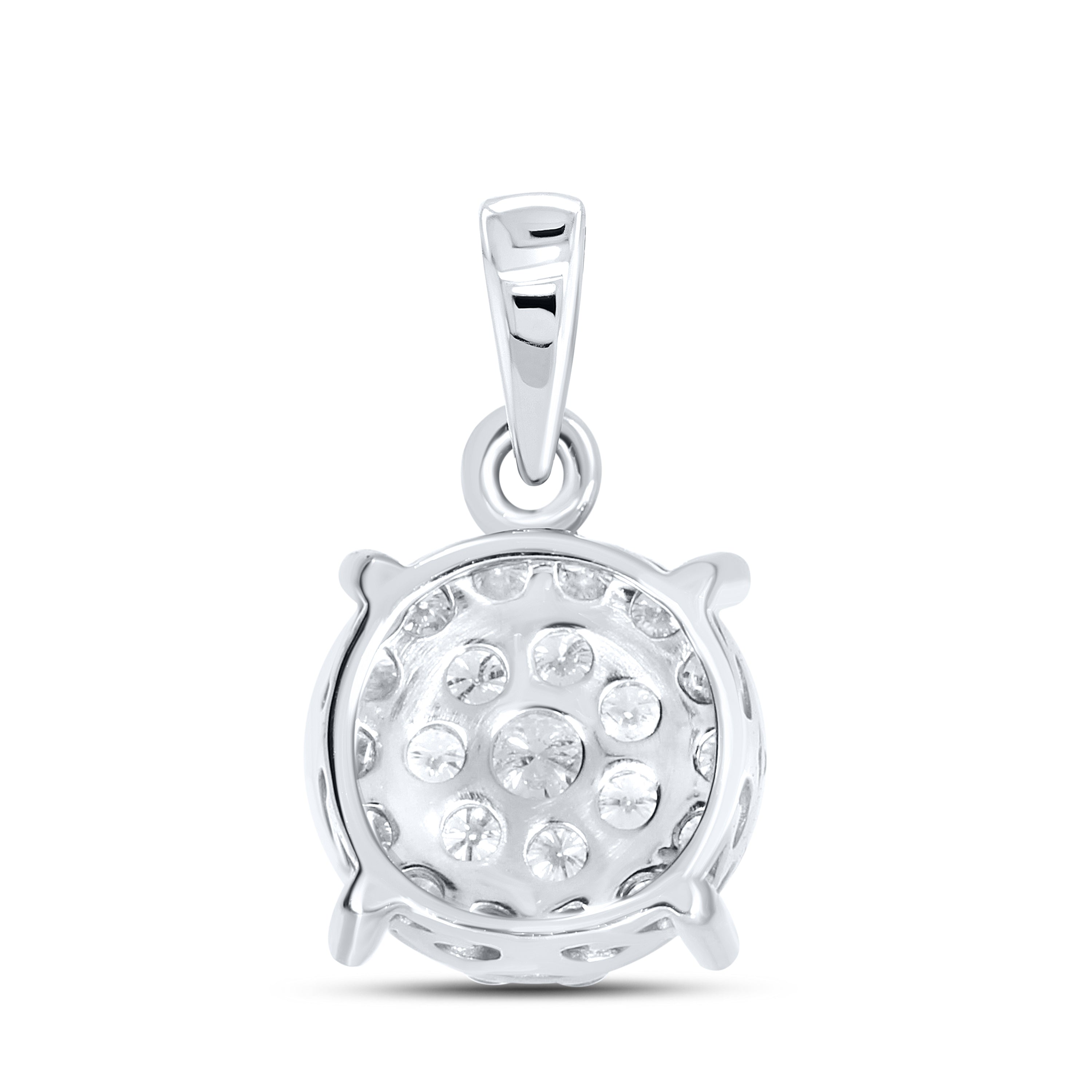10K WHITE GOLD 0.45 CTW DIAMOND PENDANT