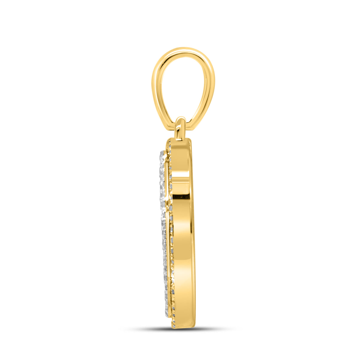 10KT YELLOW GOLD 0.34 CTW DIAMOND INITIAL P